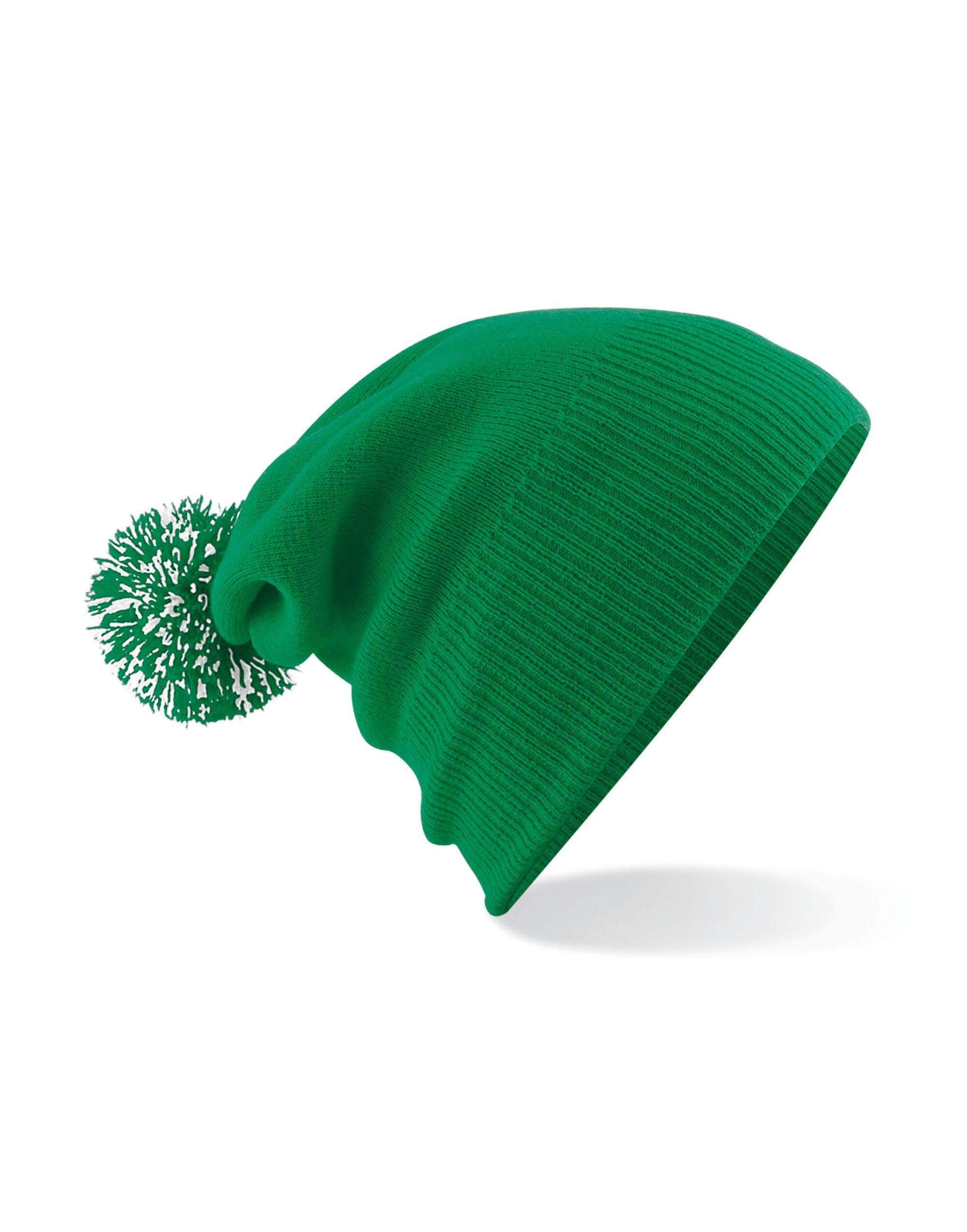Beechfield Snowstar® Beanie B450 - Kelly Green white O S - Customisable Beanies