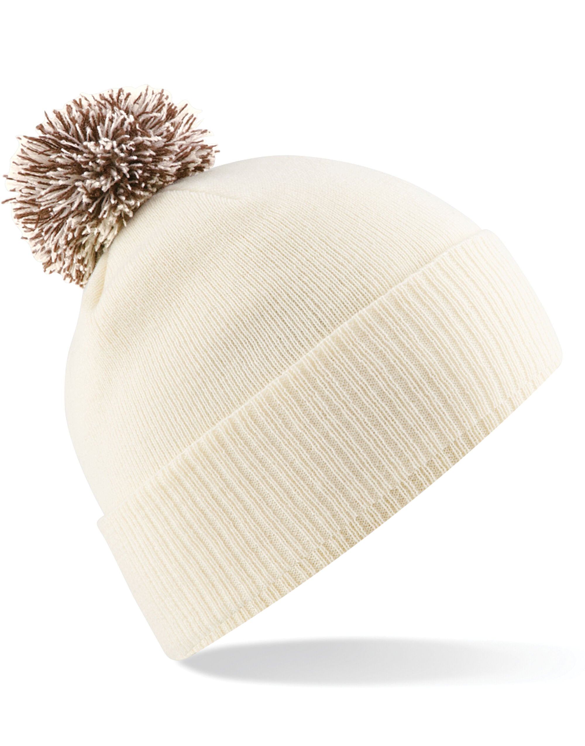 Beechfield Snowstar® Beanie B450 - Off White Mocha O S - Customisable Beanies