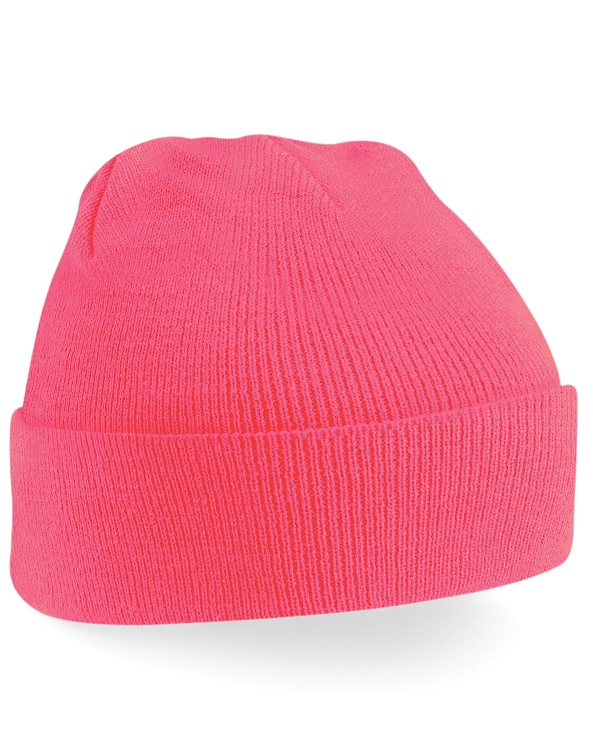 Beechfield Original Cuffed Beanie B45 - Fluorescent Pink O S - Customisable Beanies