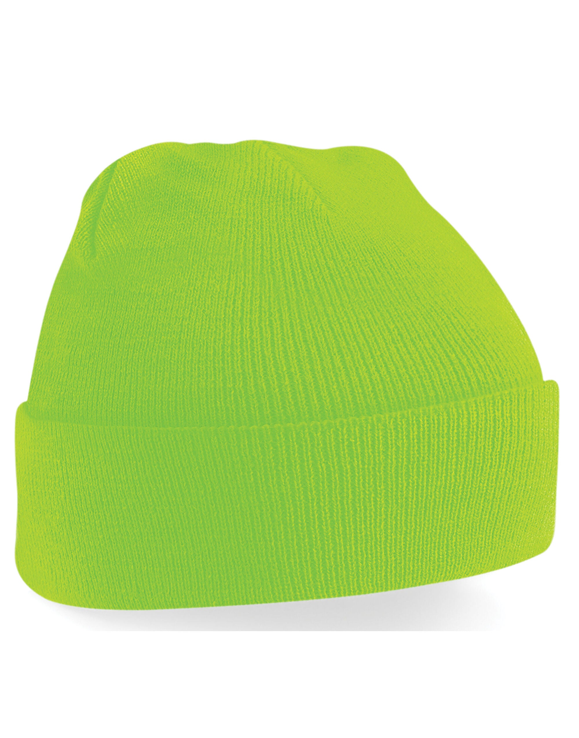 Beechfield Original Cuffed Beanie B45 - Fluorescent Green O S - Customisable Beanies