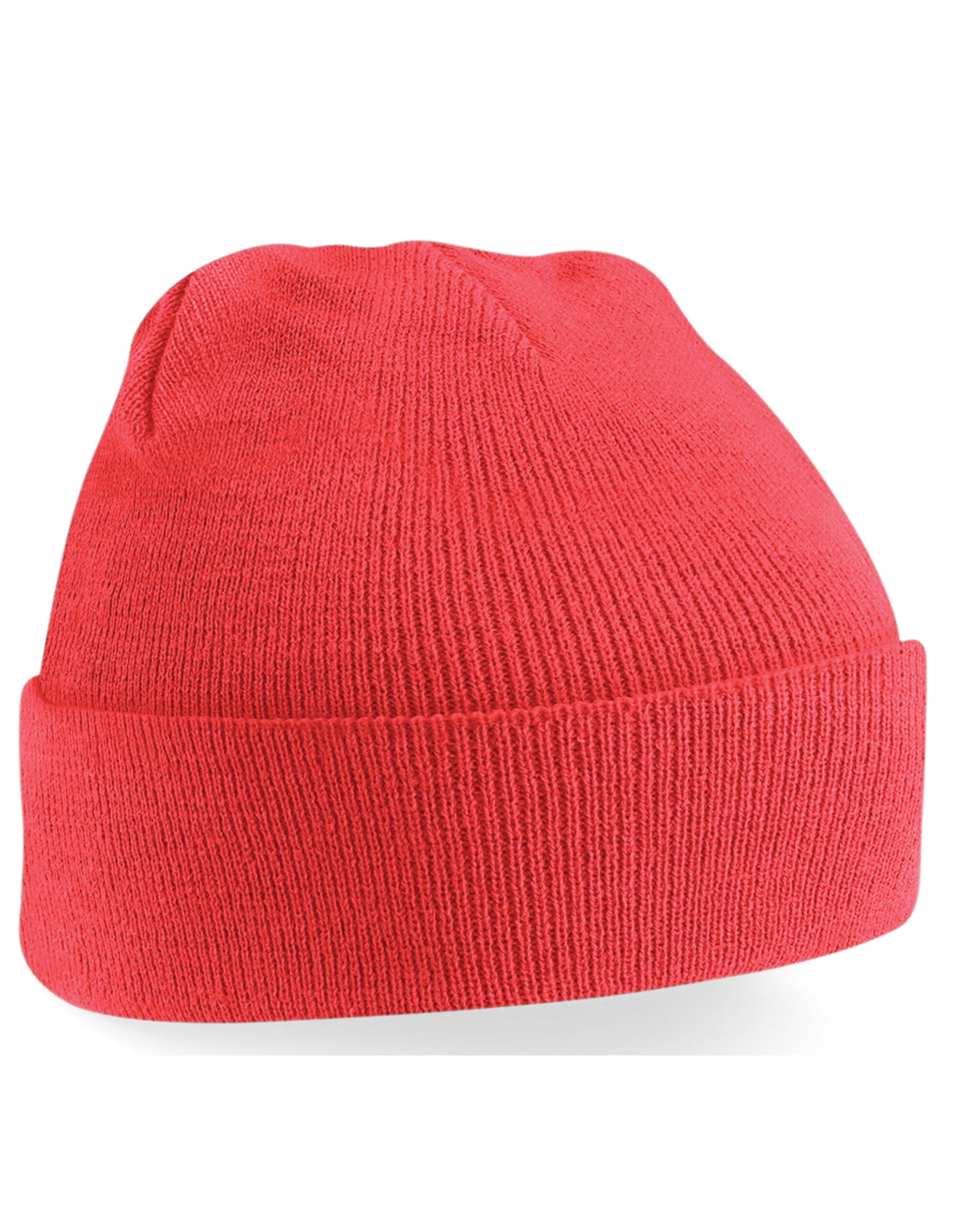 Beechfield Original Cuffed Beanie B45 - Coral O S - Customisable Beanies
