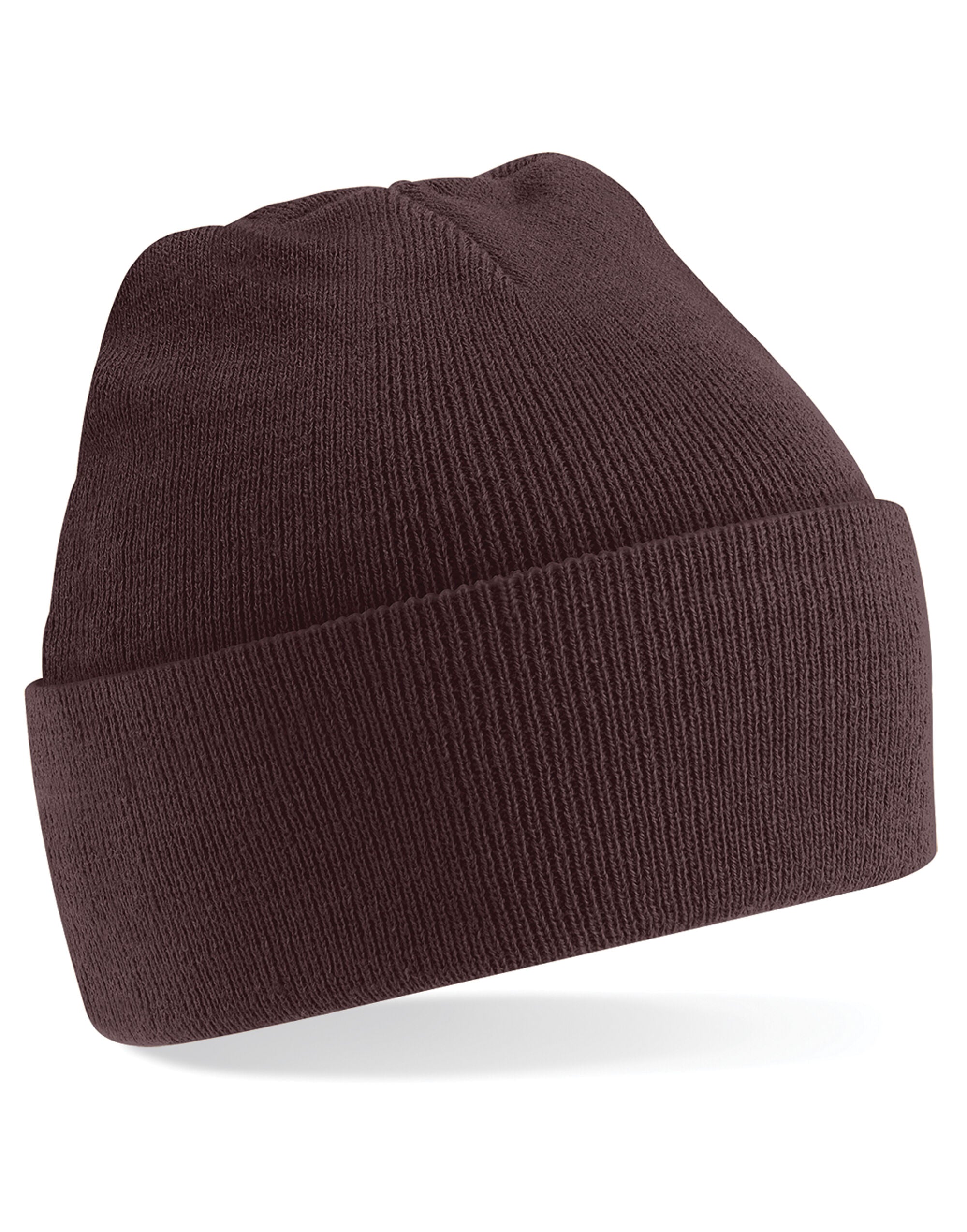 Beechfield Original Cuffed Beanie B45 - Chocolate O S - Customisable Beanies