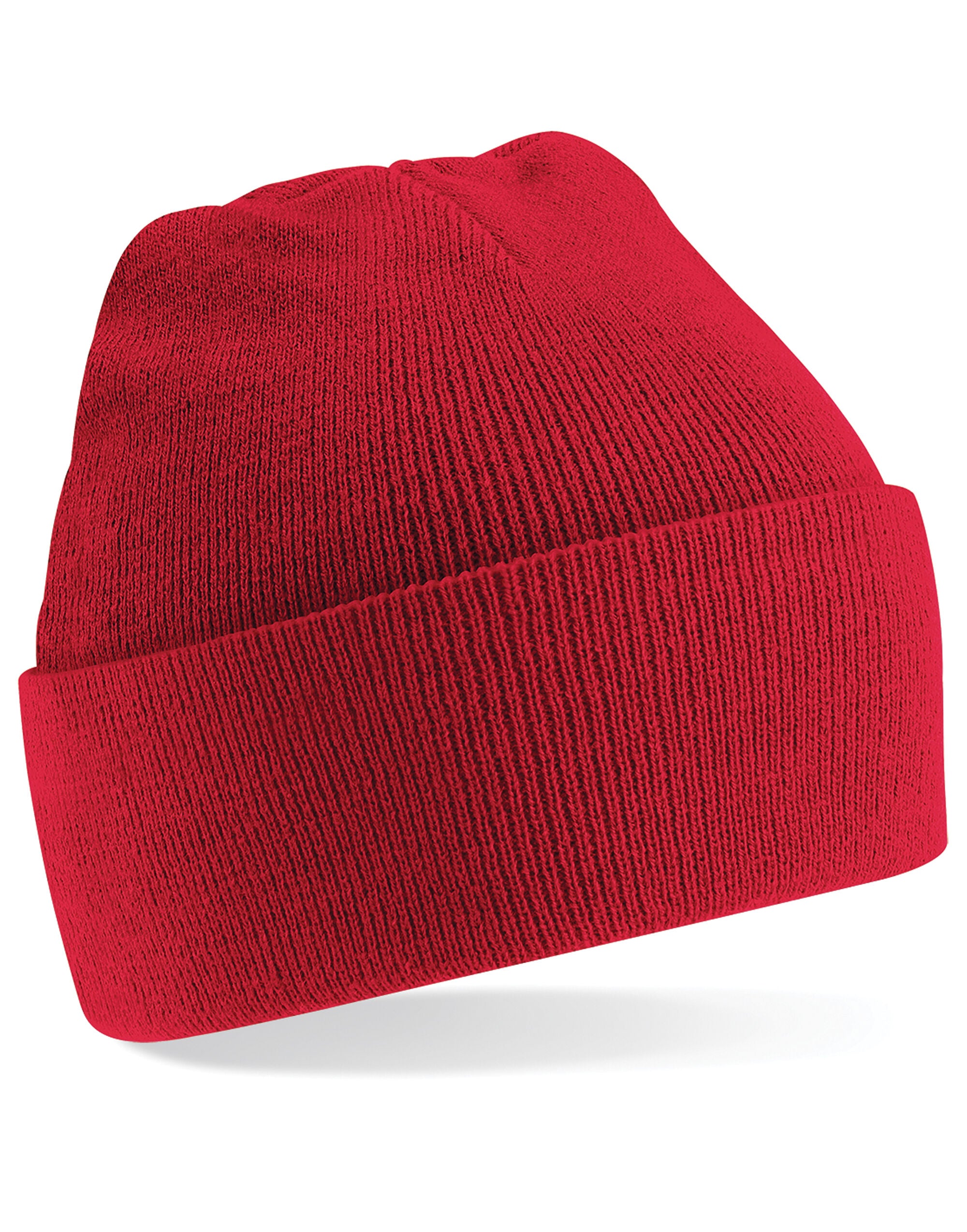 Beechfield Original Cuffed Beanie B45 - Classic Red O S - Customisable Beanies