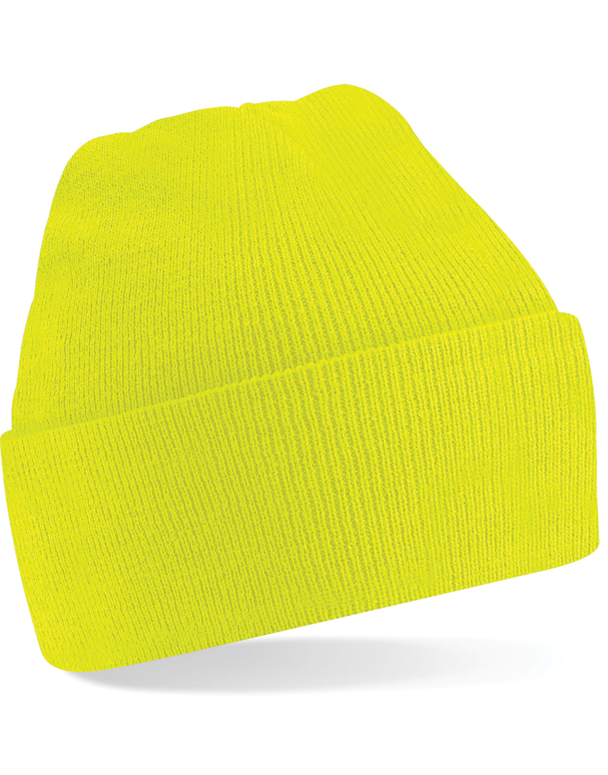 Beechfield Original Cuffed Beanie B45 - Fluoresent Yellow O S - Customisable Beanies