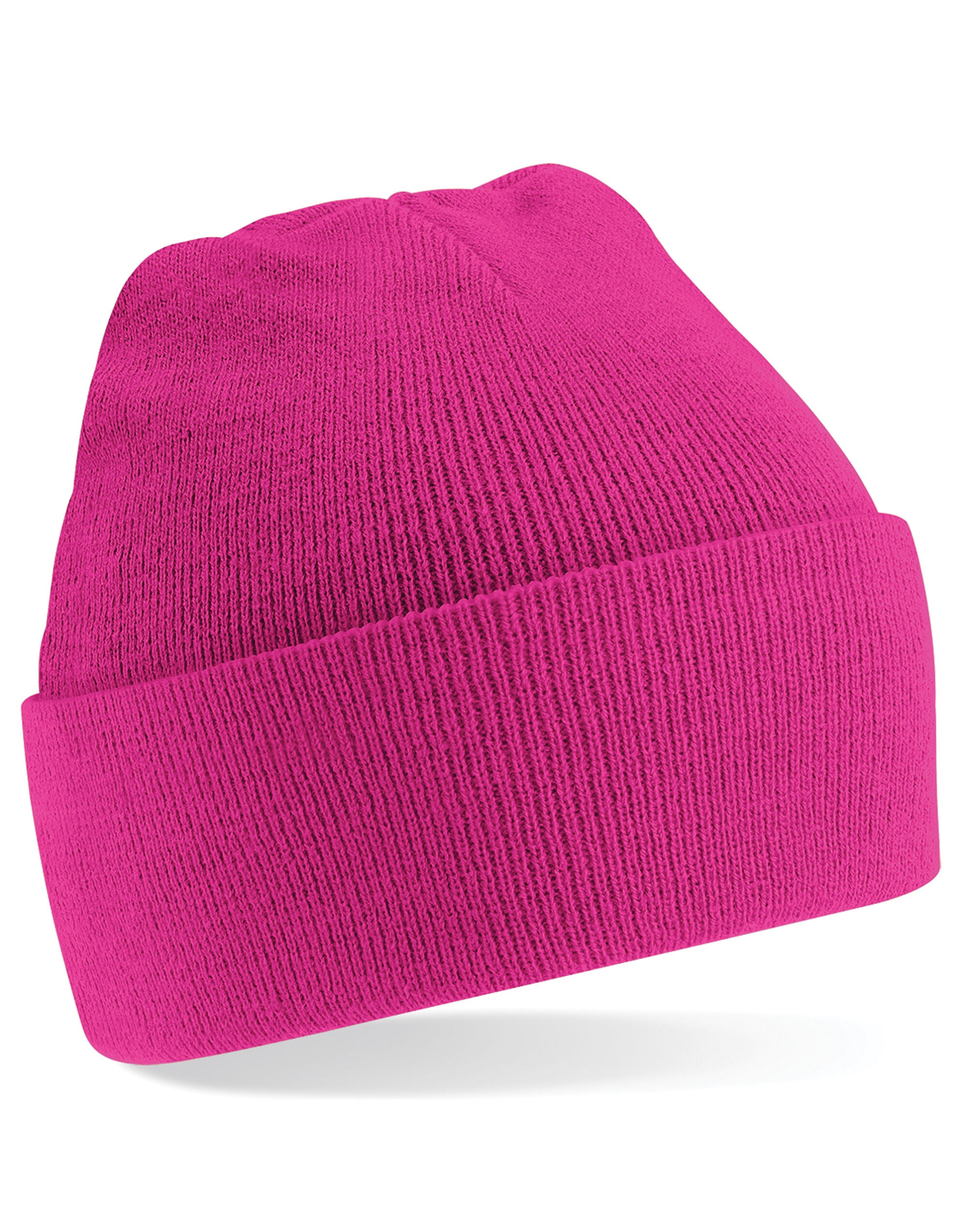 Beechfield Original Cuffed Beanie B45 - Fuchsia O S - Customisable Beanies