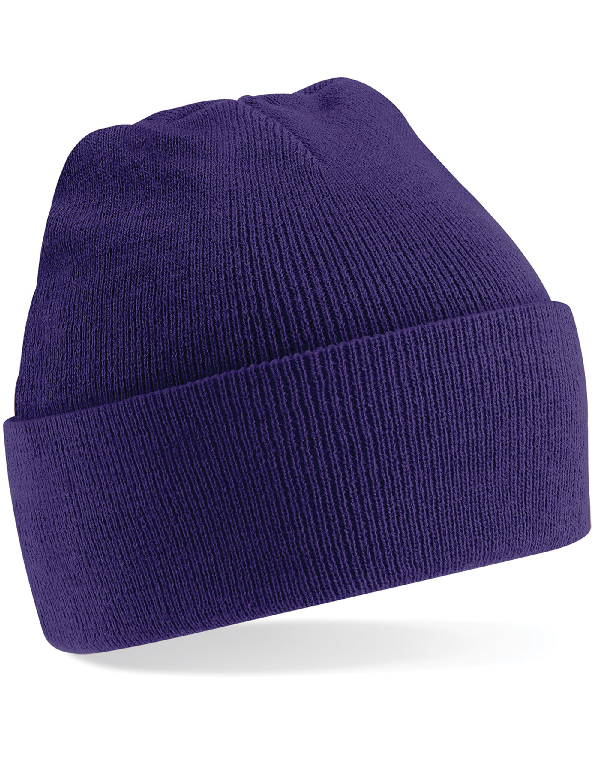 Beechfield Original Cuffed Beanie B45 - Purple O S - Customisable Beanies