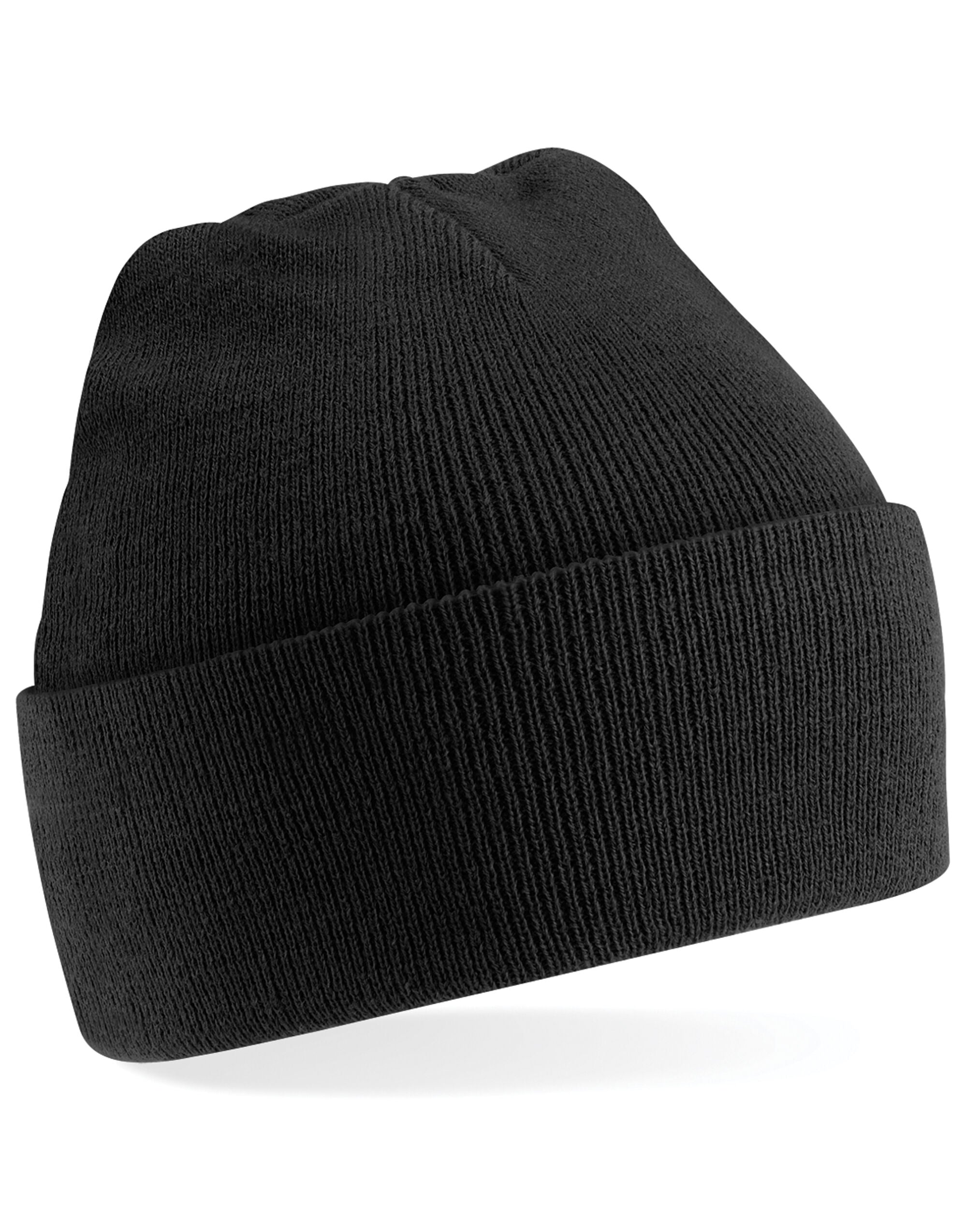 Beechfield Junior Original Cuffed Beanie B45B - Black O S - Customisable Beanies