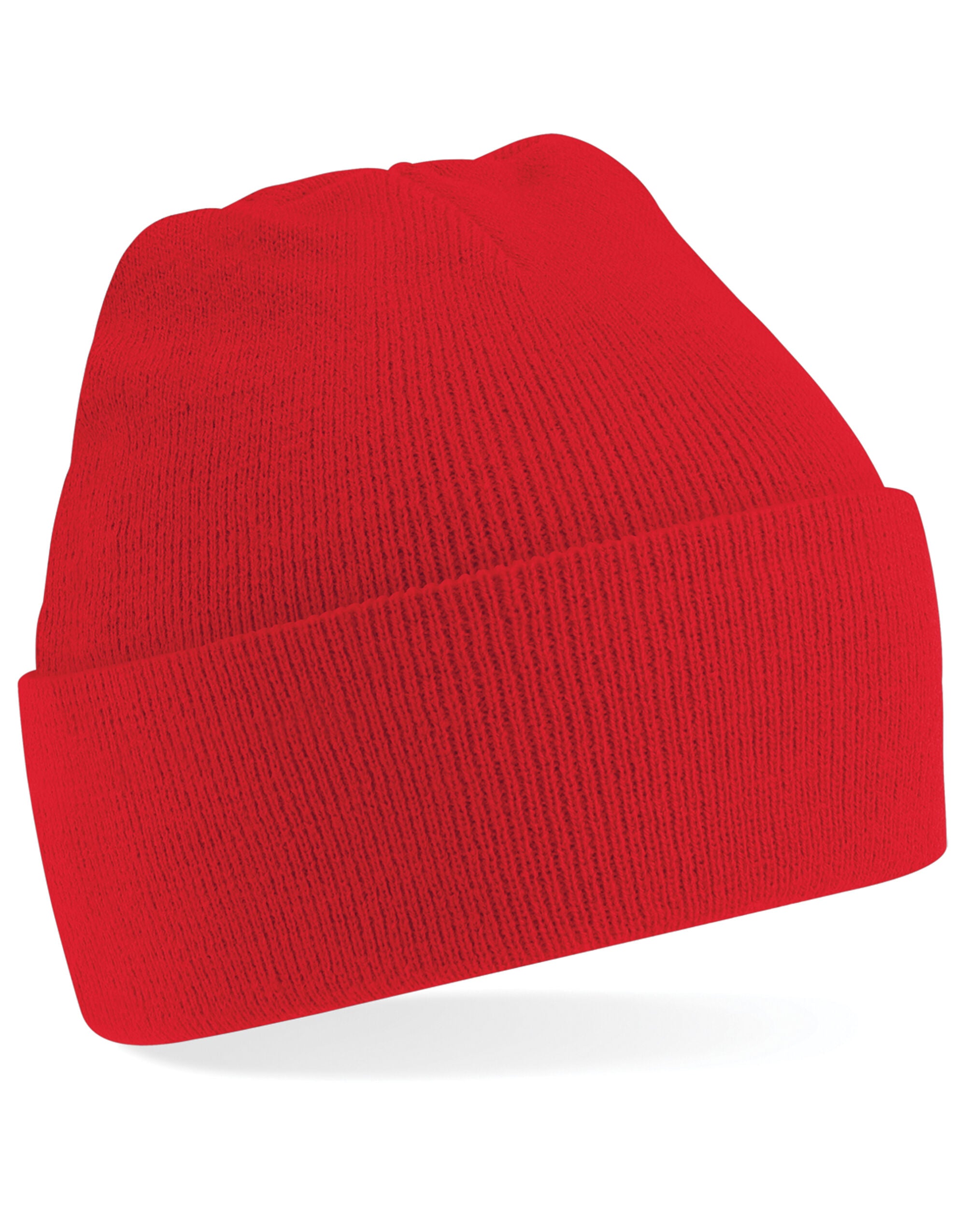 Beechfield Junior Original Cuffed Beanie B45B - Classic Red O S - Customisable Beanies