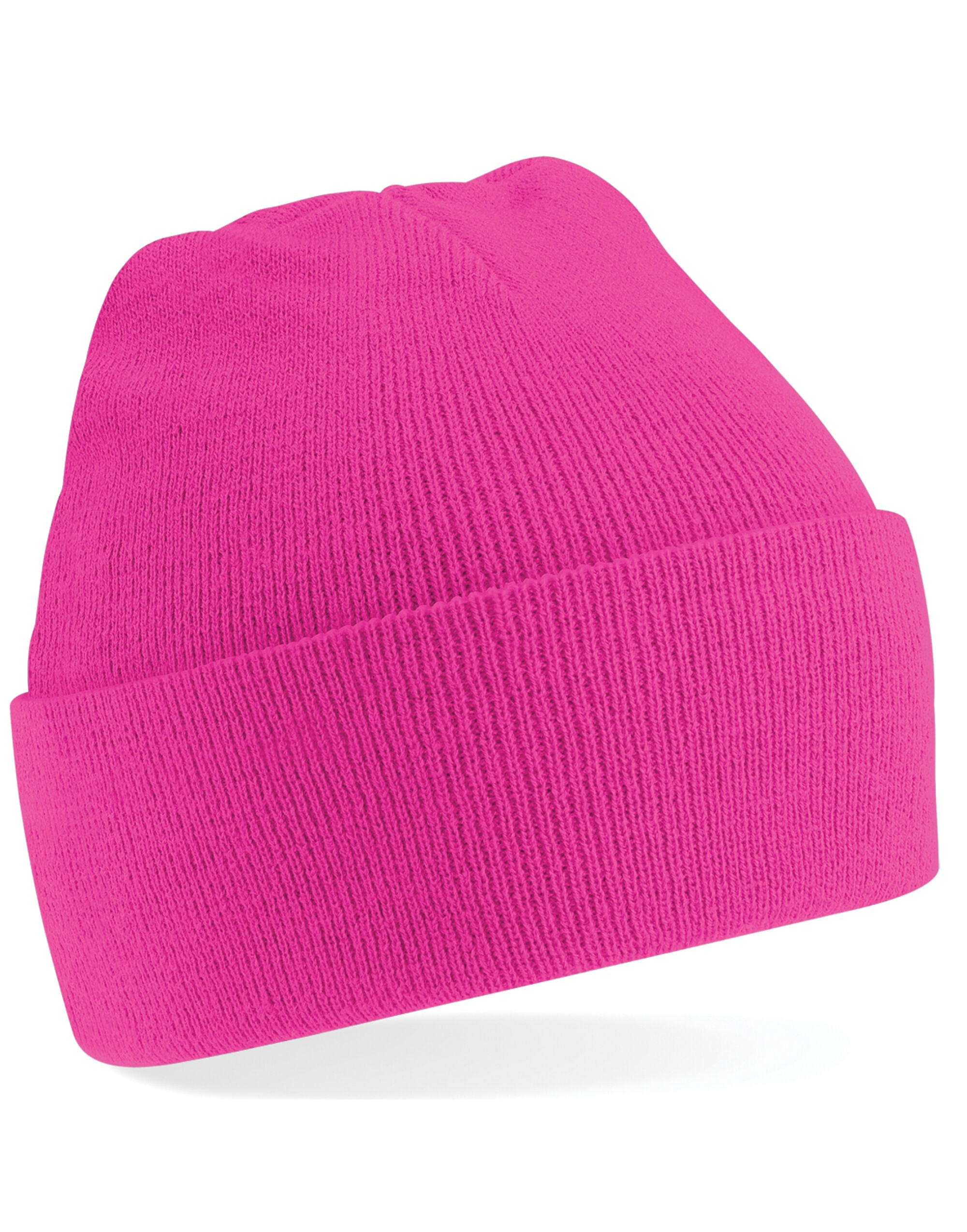 Beechfield Junior Original Cuffed Beanie B45B - Fuchsia O S - Customisable Beanies