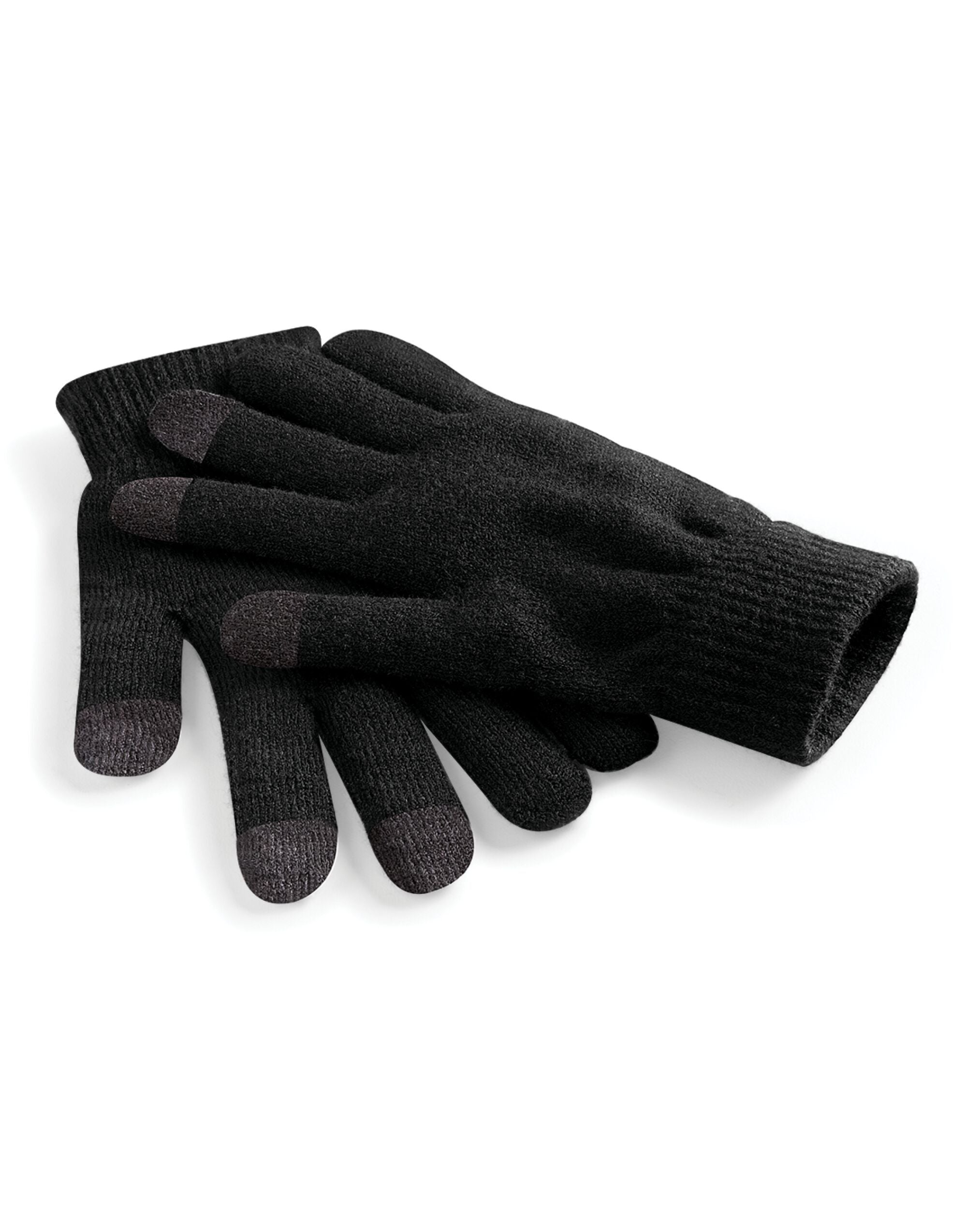 Beechfield Touchscreen Smart Gloves B490 - Black S-M - Customisable Gloves