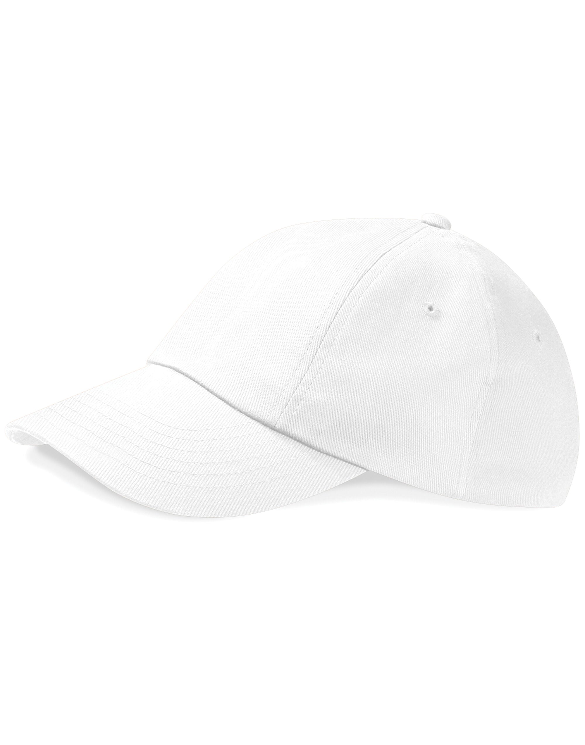 Beechfield Low Profile Heavy Drill Cap B58 - White O S - Customisable Caps