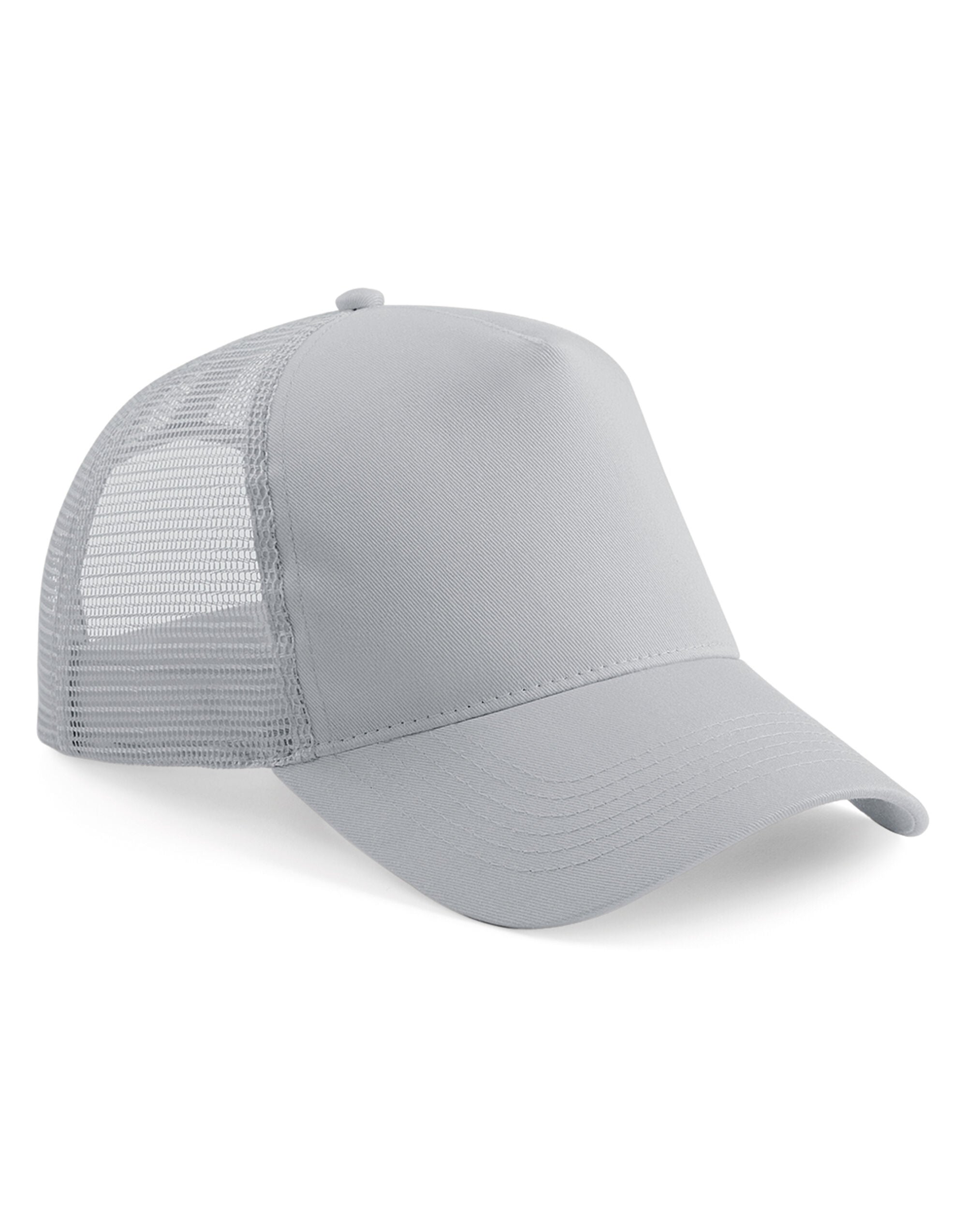 Beechfield Snapback Trucker B640 - Light Grey Light Grey O S - Customisable Caps