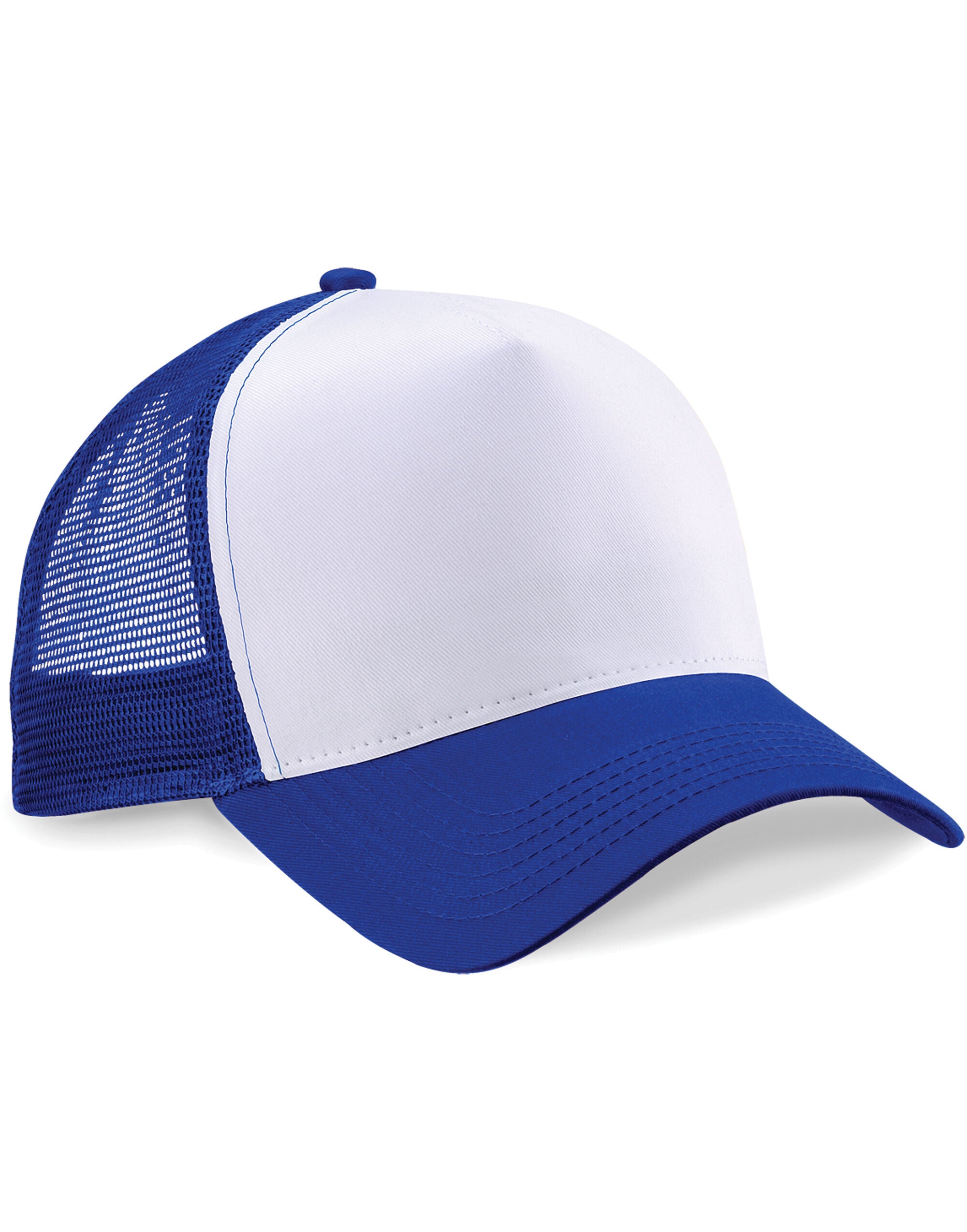 Beechfield Snapback Trucker B640 - Bright Royal White O S - Customisable Caps