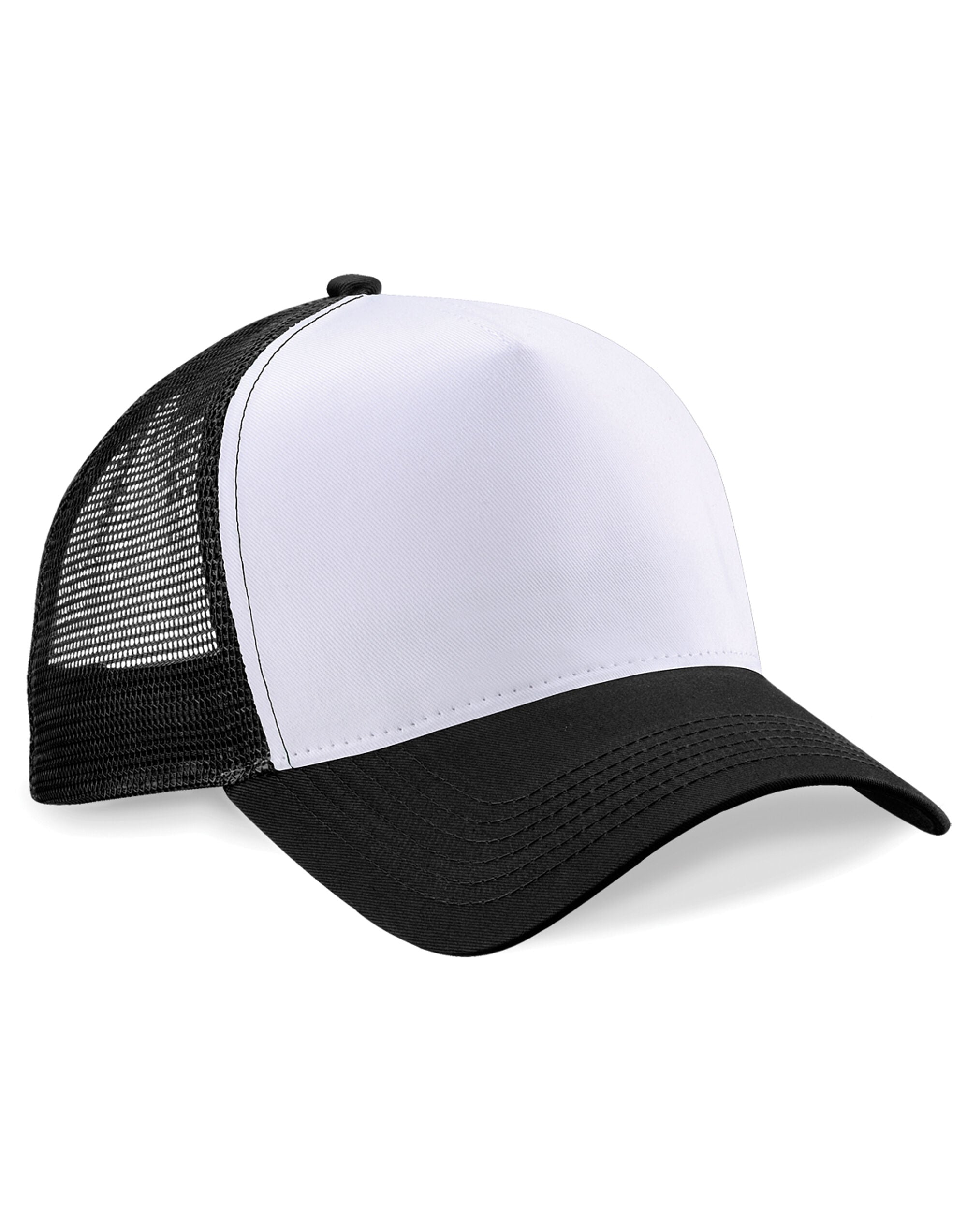 Beechfield Snapback Trucker B640 - Black White O S - Customisable Caps