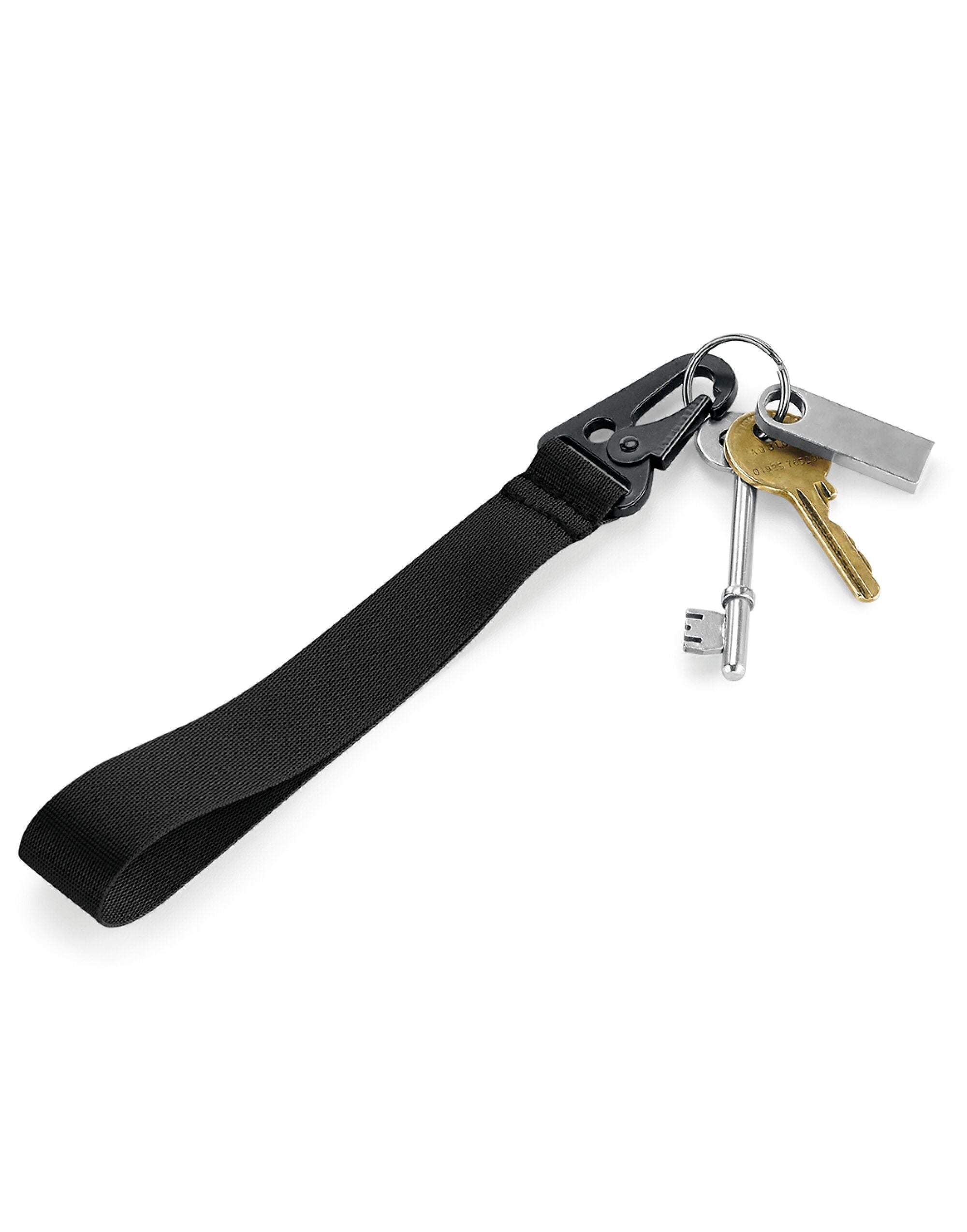 Bagbase Brandable Key Clip BG100 - Black O S - Customisable Keyrings