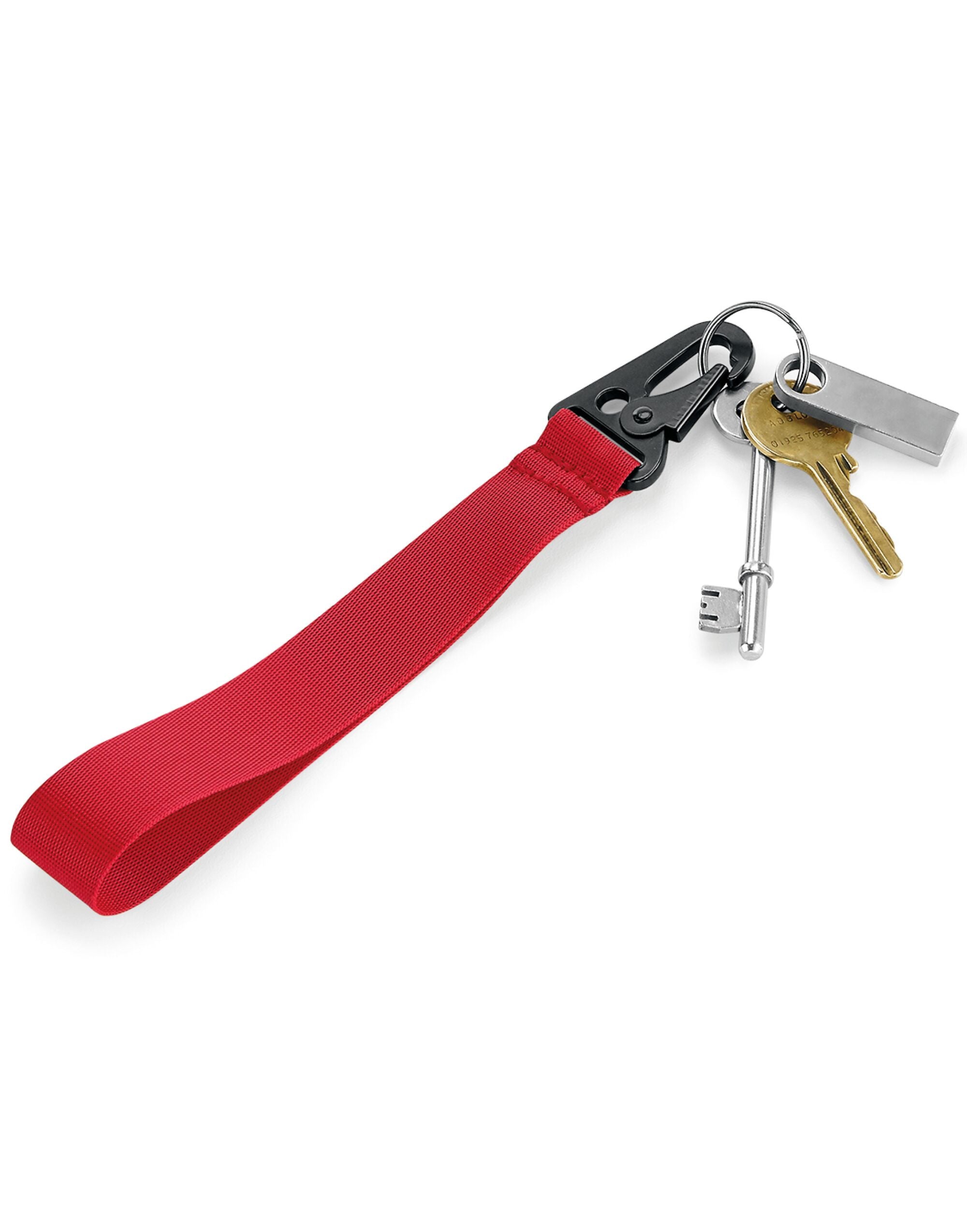 Bagbase Brandable Key Clip BG100 - Red O S - Customisable Keyrings