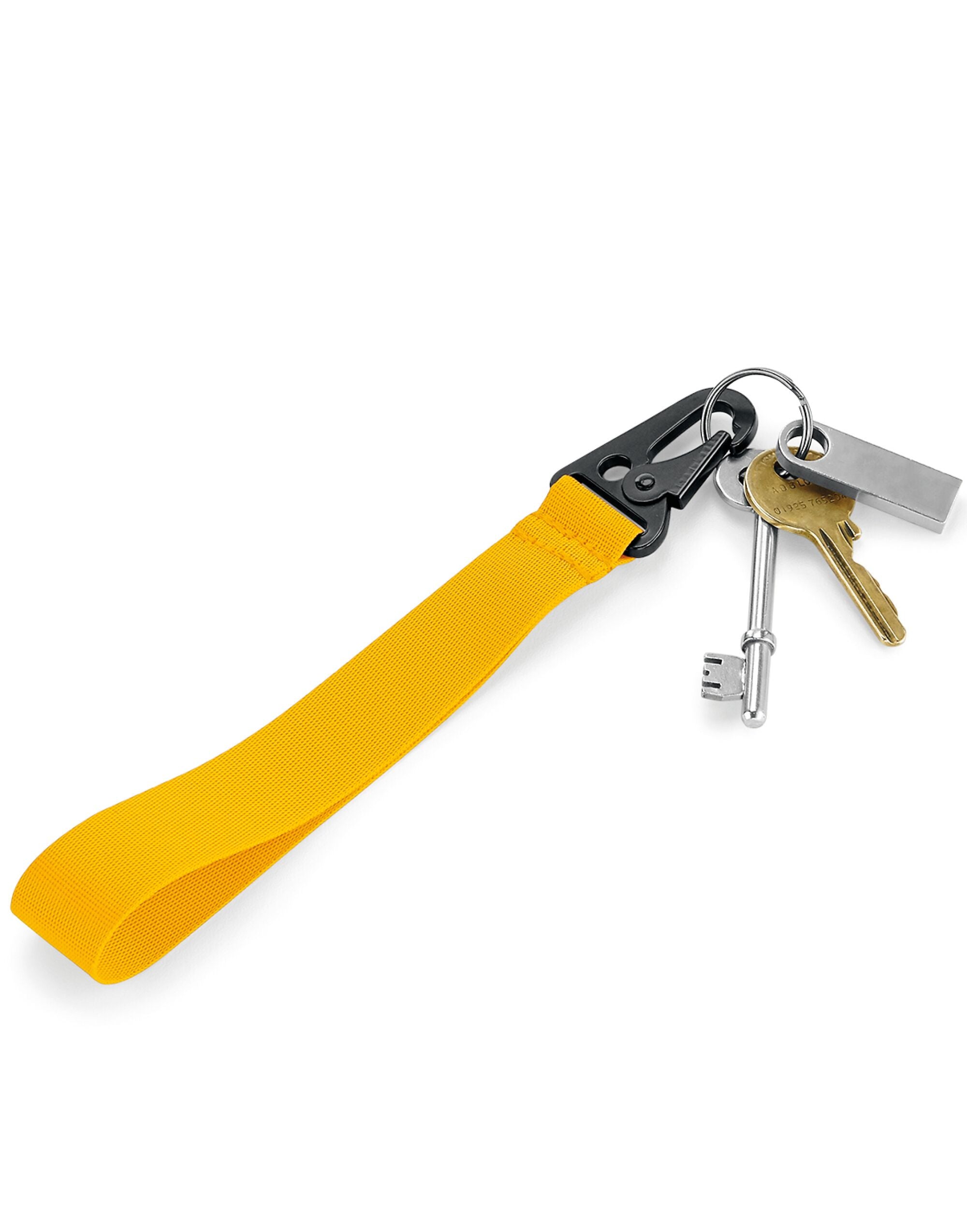 Bagbase Brandable Key Clip BG100 - Yellow O S - Customisable Keyrings