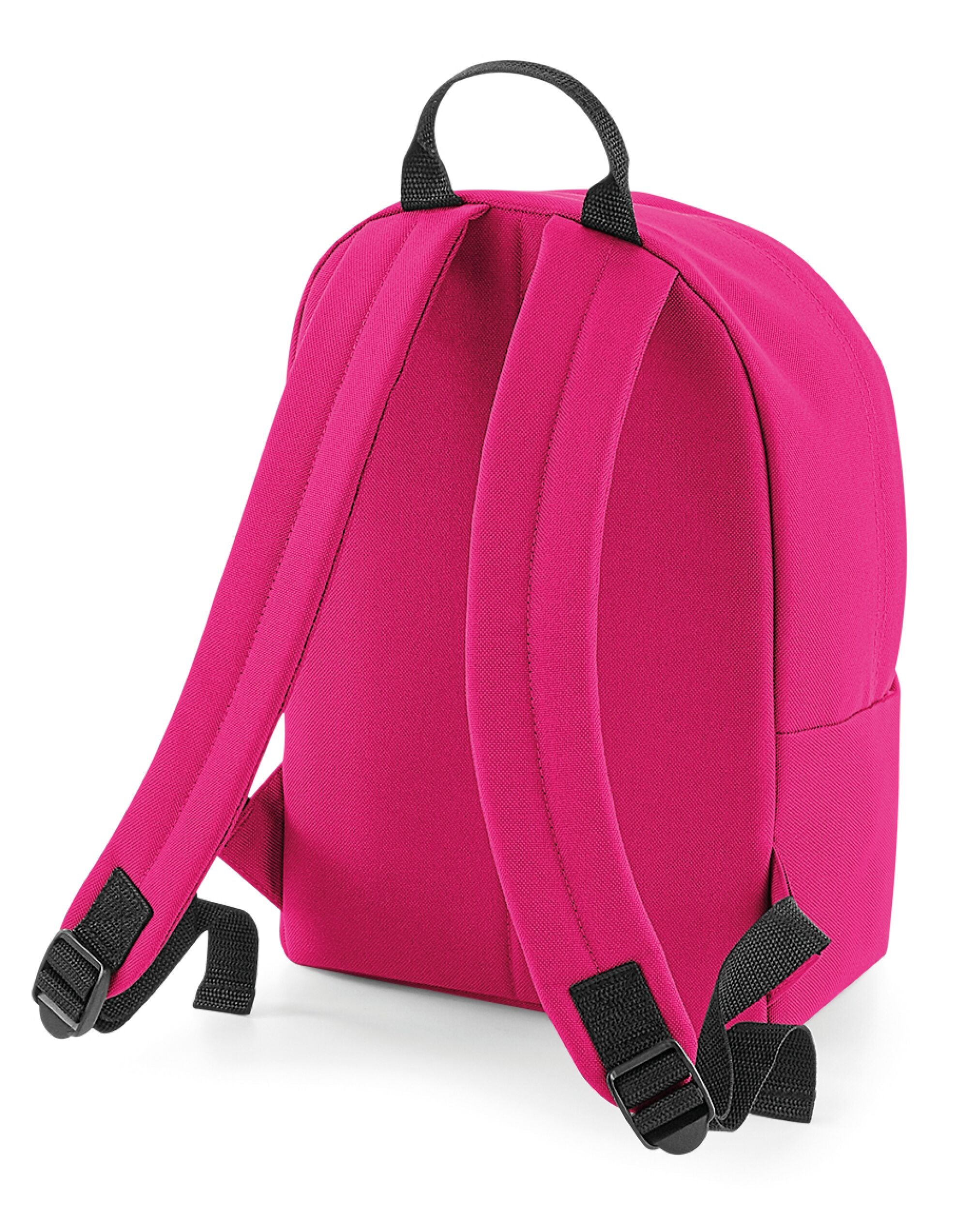 Bagbase Mini Fashion Backpack BG125S - Fuchsia O S - Customisable Bags