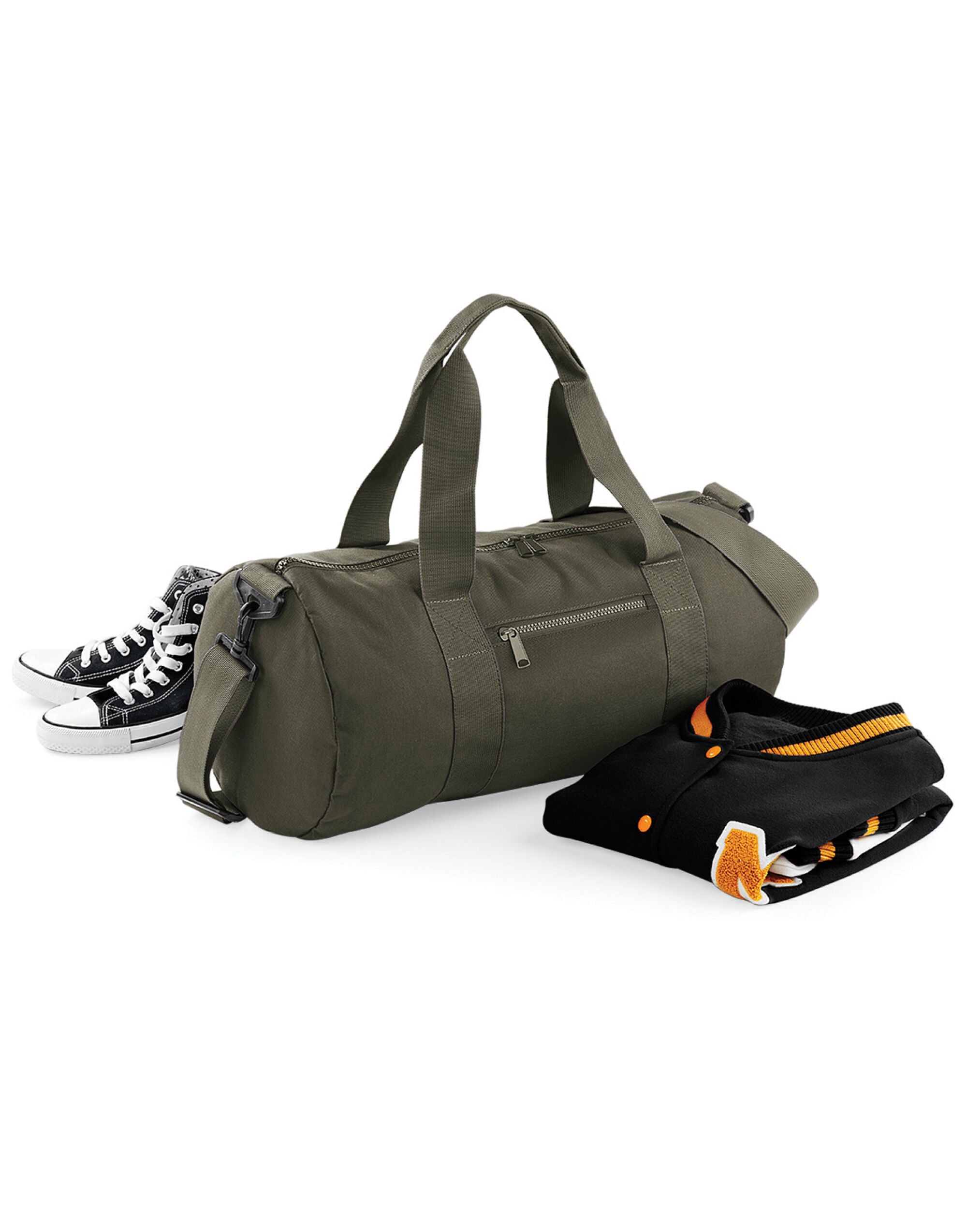 Bagbase Original Barrel Bag BG140 - Military Green Military Green O S - Customisable Bags