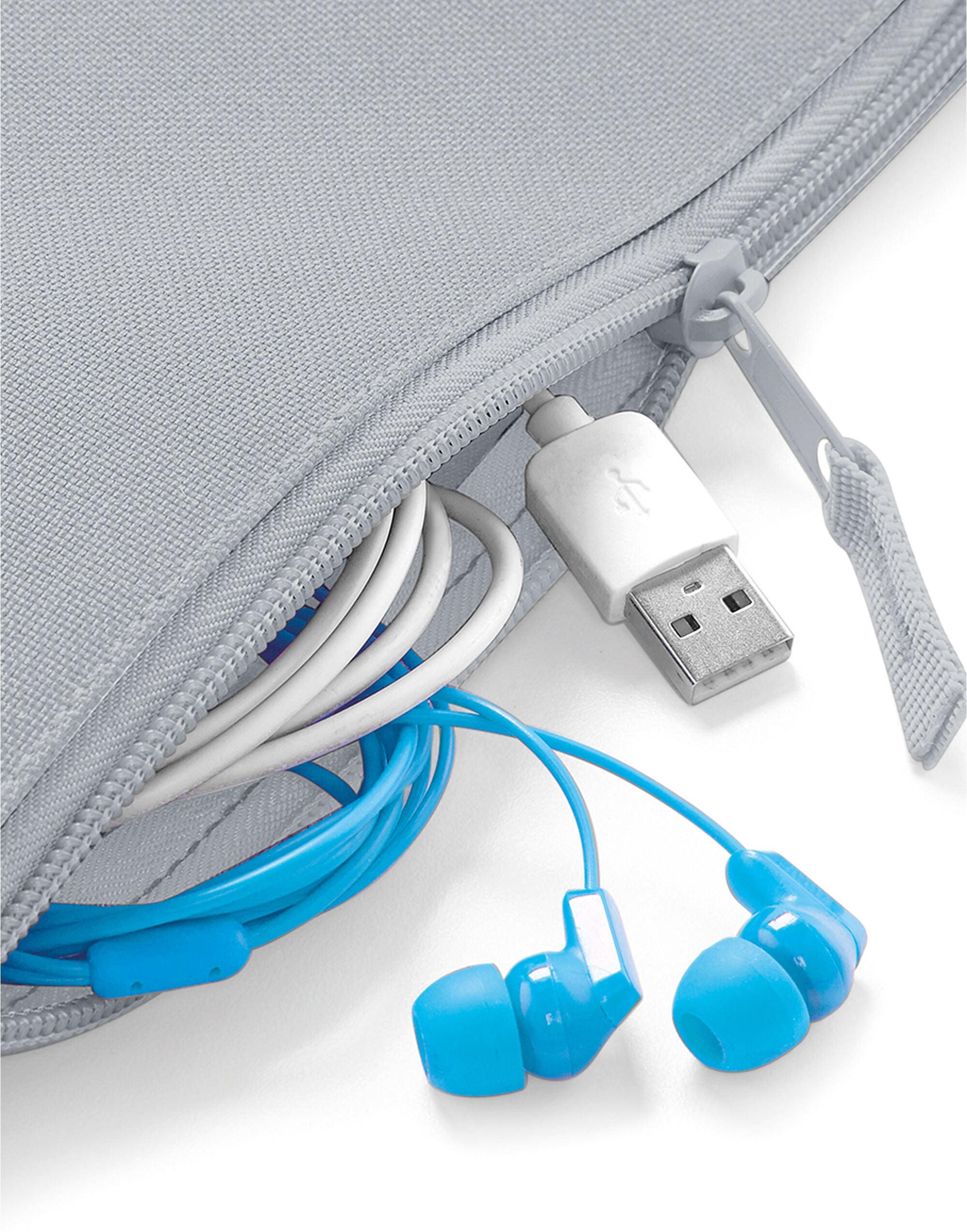 Bagbase Grab Pouch BG38 - Light Grey O S - Customisable Bags