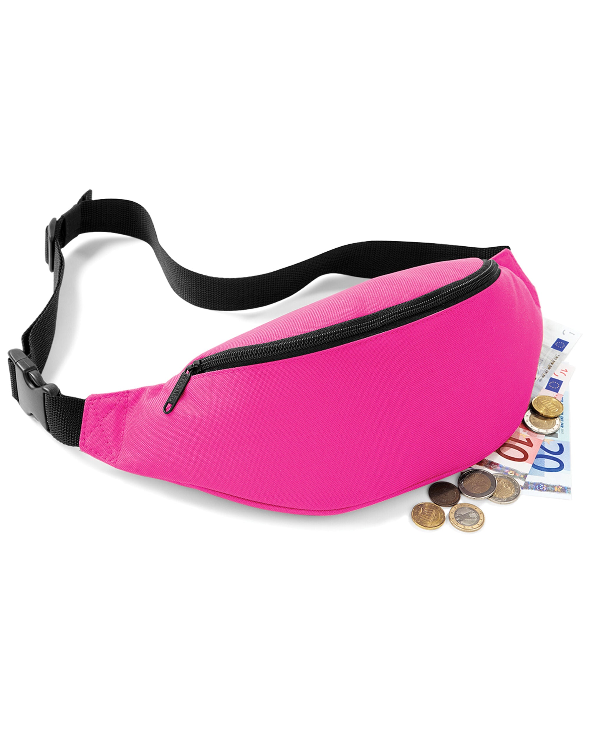 Bagbase Belt Bag BG42 - Fuchsia O S - Customisable Bags