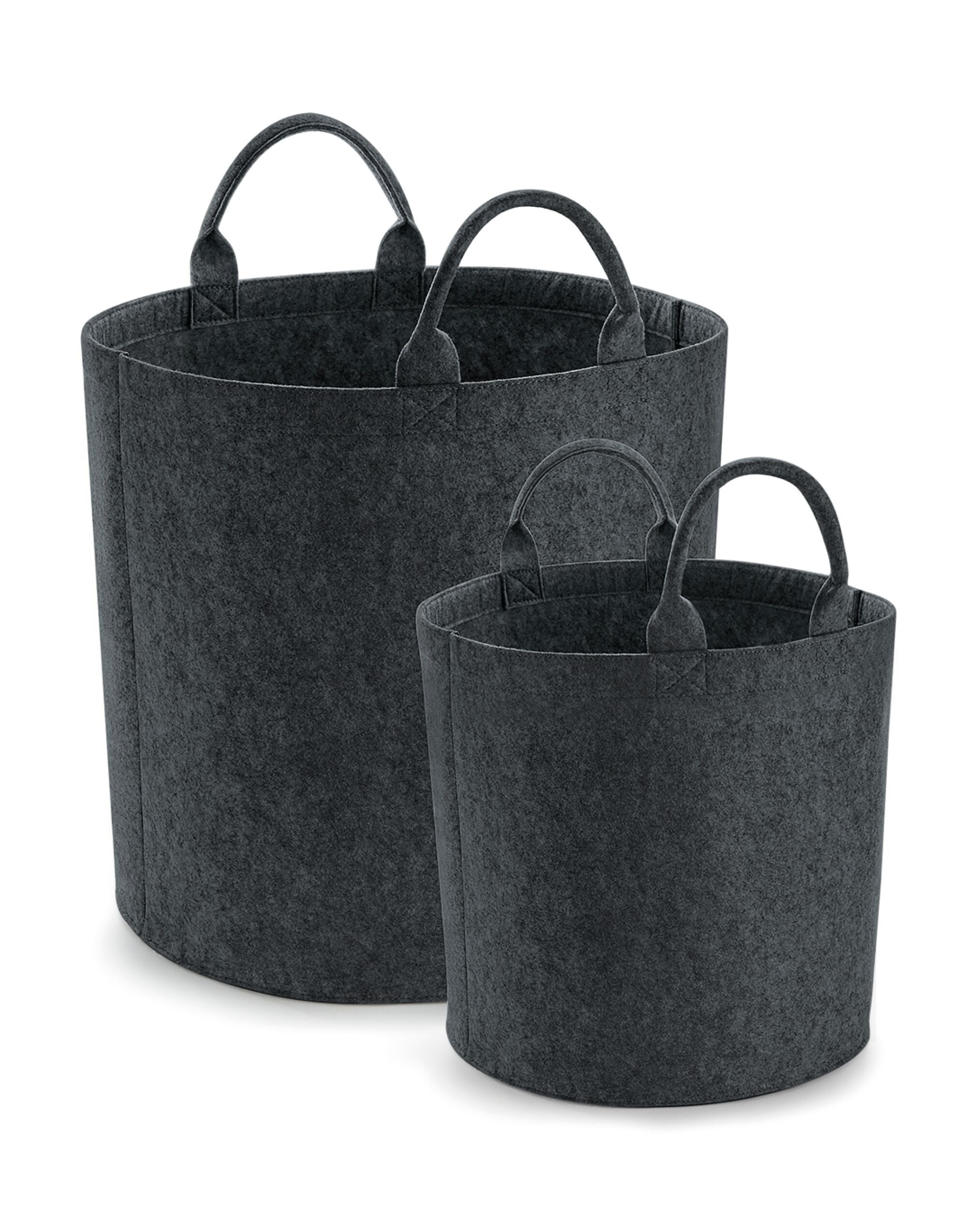 Bagbase Felt Trug bg728 - Charcoal Melange - Customisable Bags