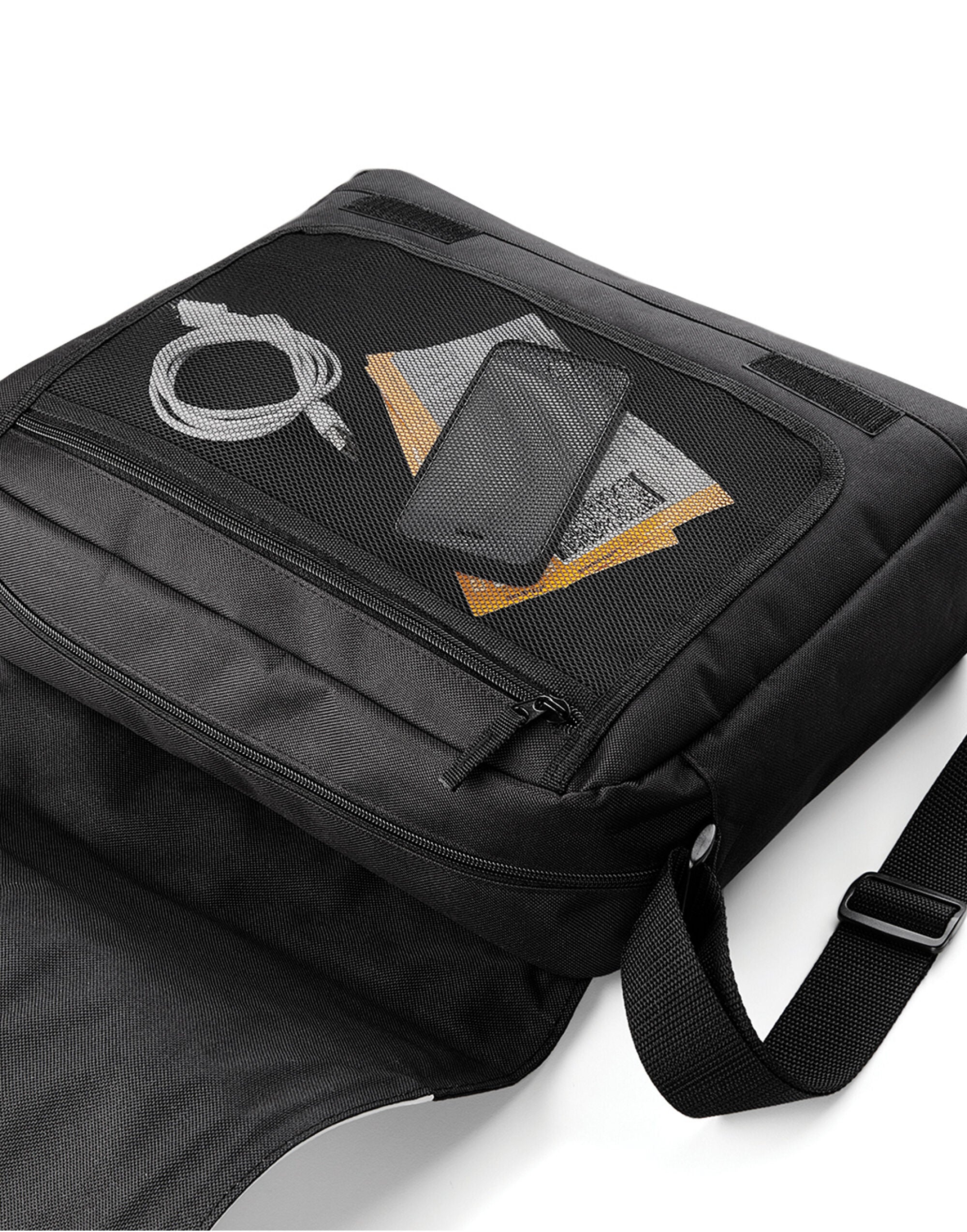 Bagbase Sublimation Messenger Bag bg965 - Black O S - Customisable Bags