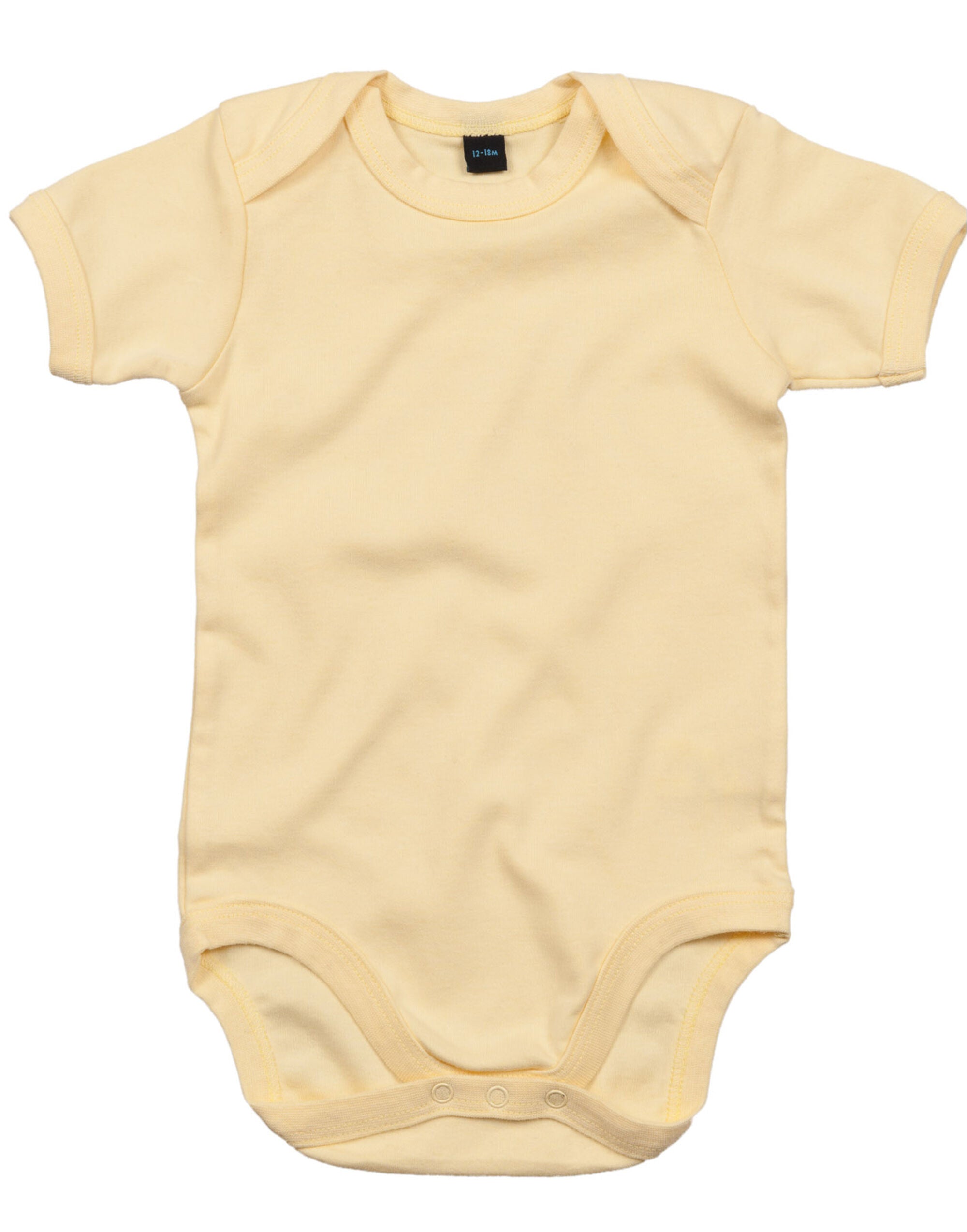 Babybugz Baby Bodysuit bz10 - Soft Yellow - Customisable Babywear