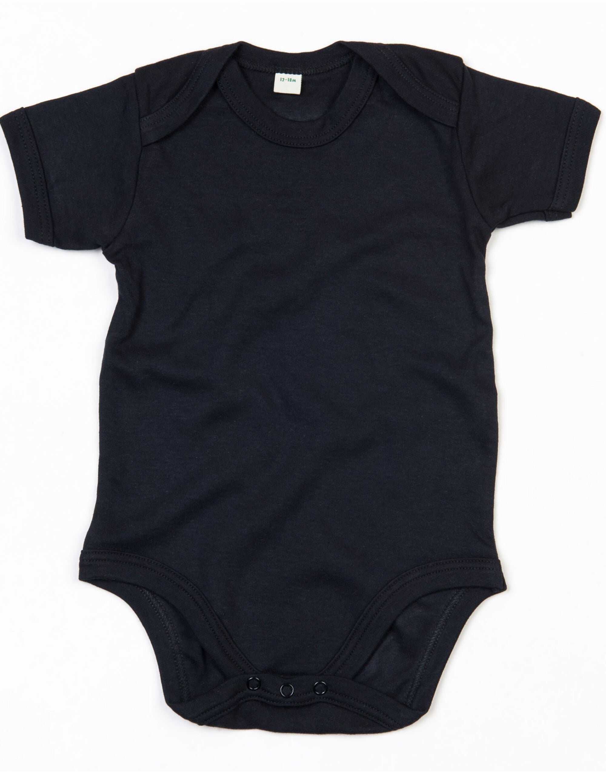 Babybugz Baby Bodysuit bz10 - Organic Black - Customisable Babywear