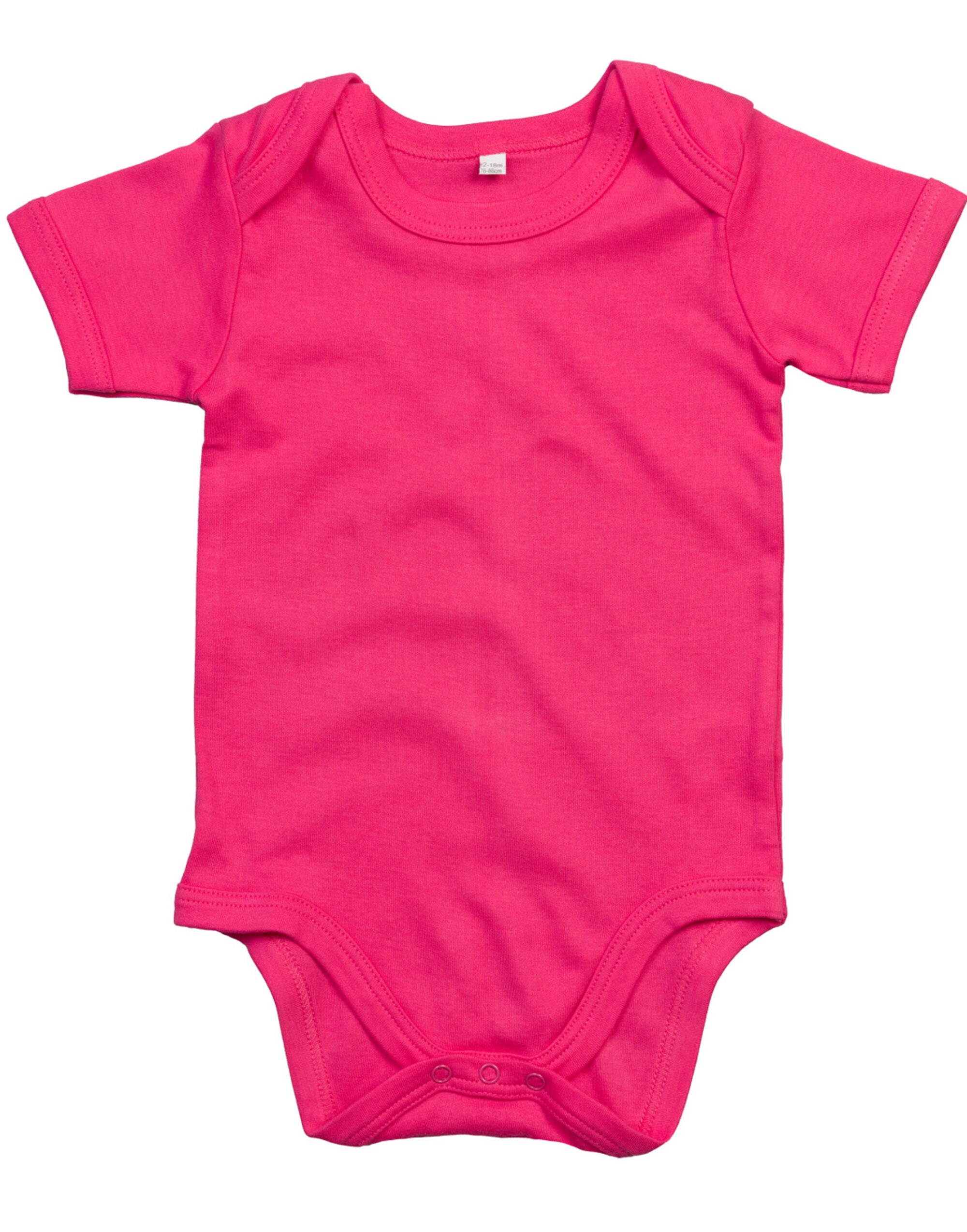Babybugz Baby Bodysuit bz10 - Organic Fuchsia - Customisable Babywear