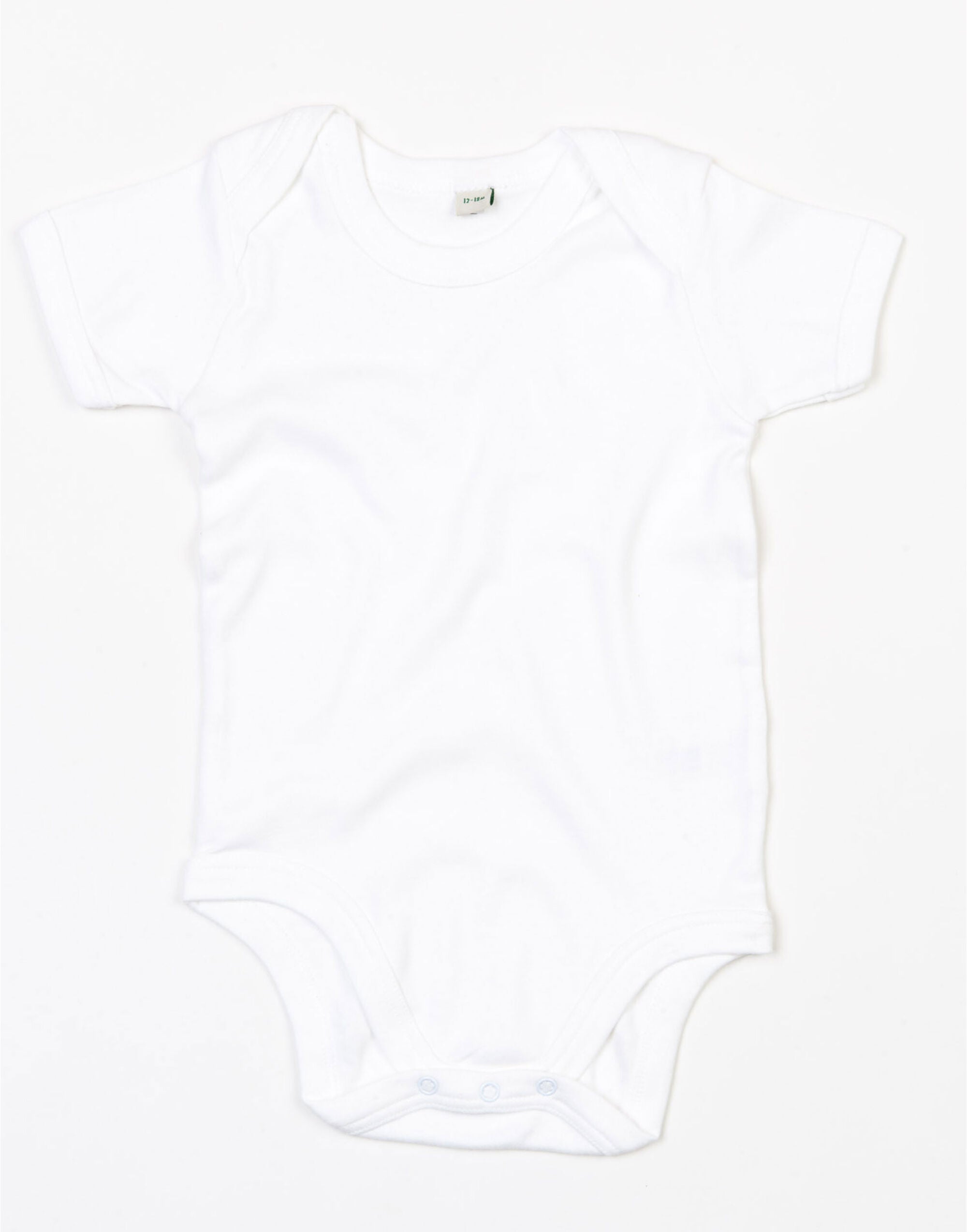 Babybugz Baby Bodysuit bz10 - Organic White - Customisable Babywear
