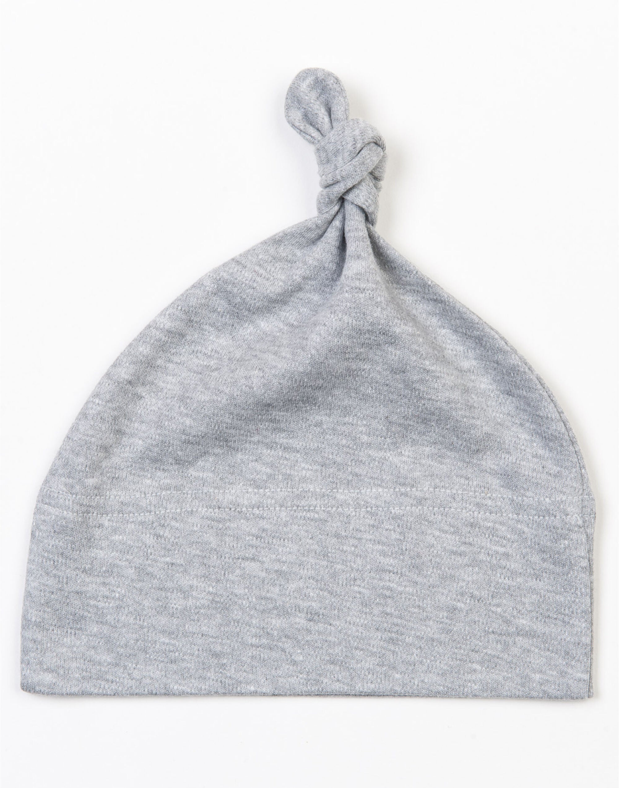 Babybugz One Knot Hat bz15 - Heather Grey Melange O S - Customisable Hats