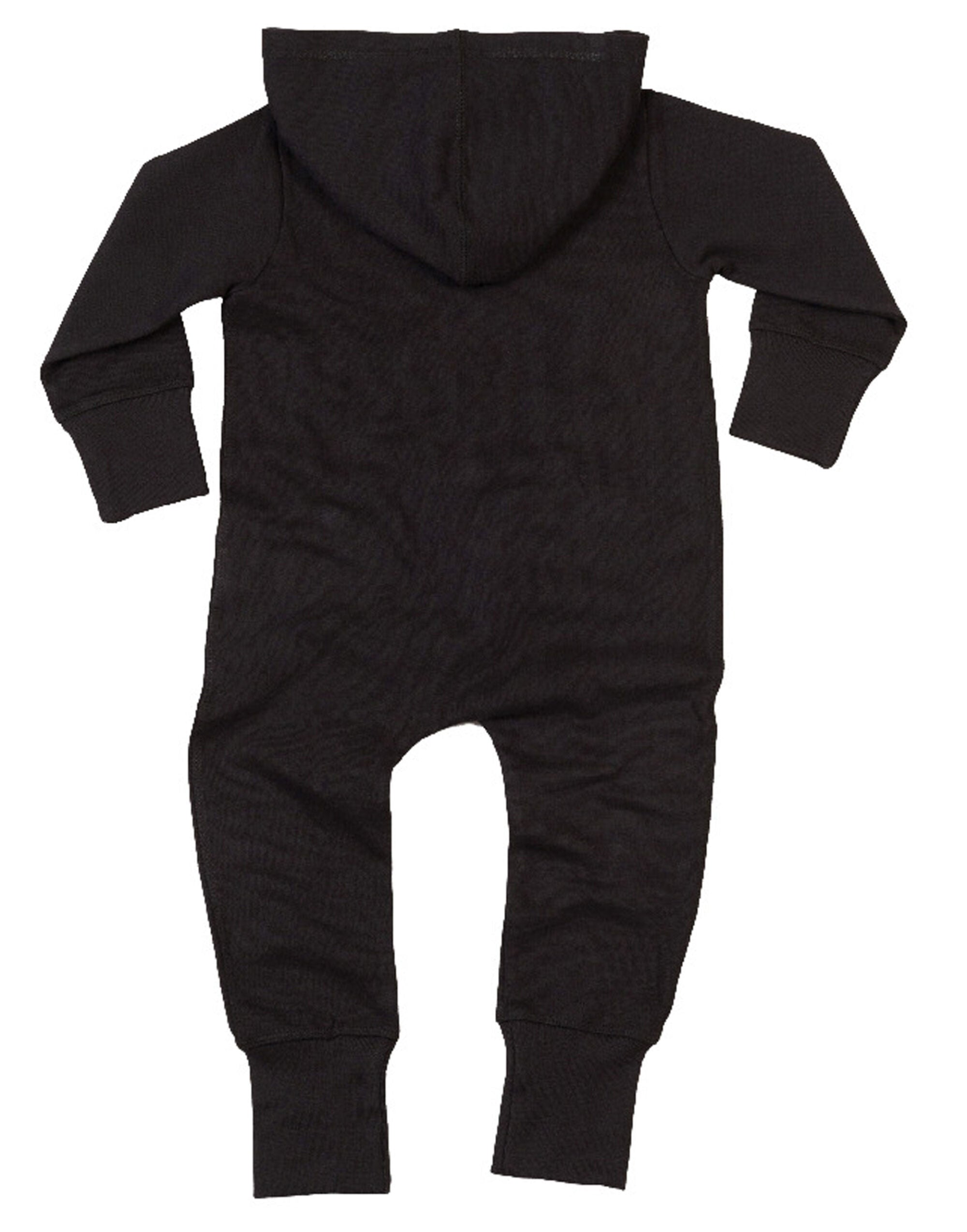 Babybugz Baby All In One bz25 - Black - Customisable Babywear