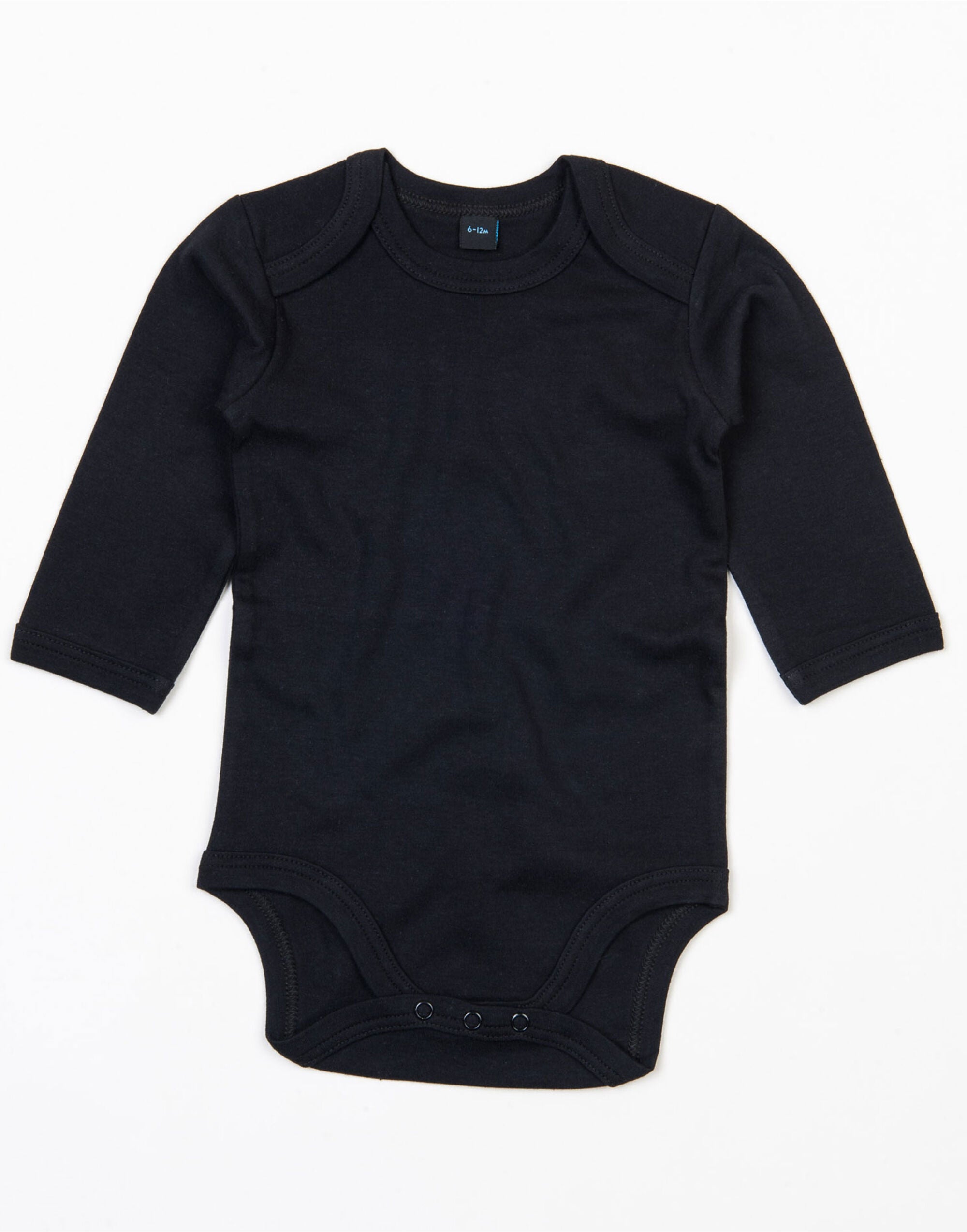 Babybugz Baby Organic L/S Bodysuit BZ30 - Black - Customisable