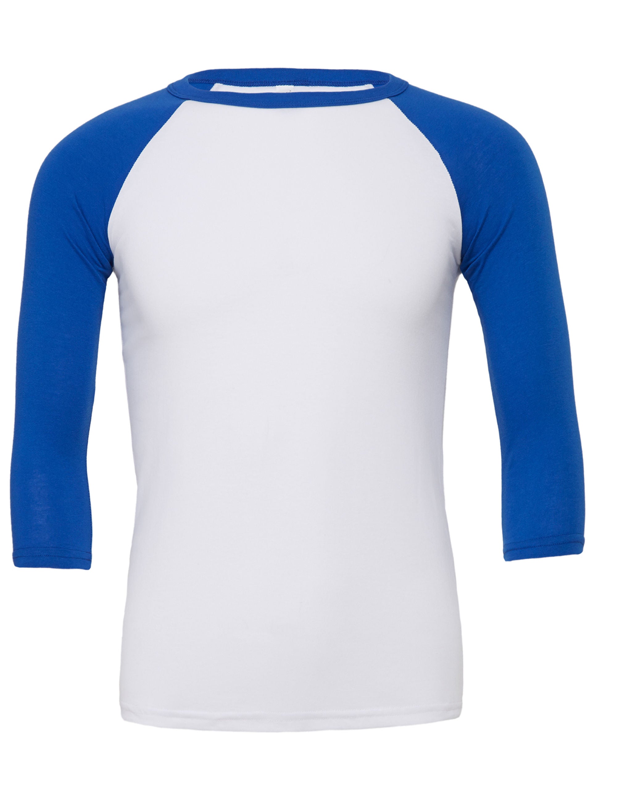 Bella Canvas Unisex 3/4 Sleeve Baseball Tee CA3200 - - Customisable
