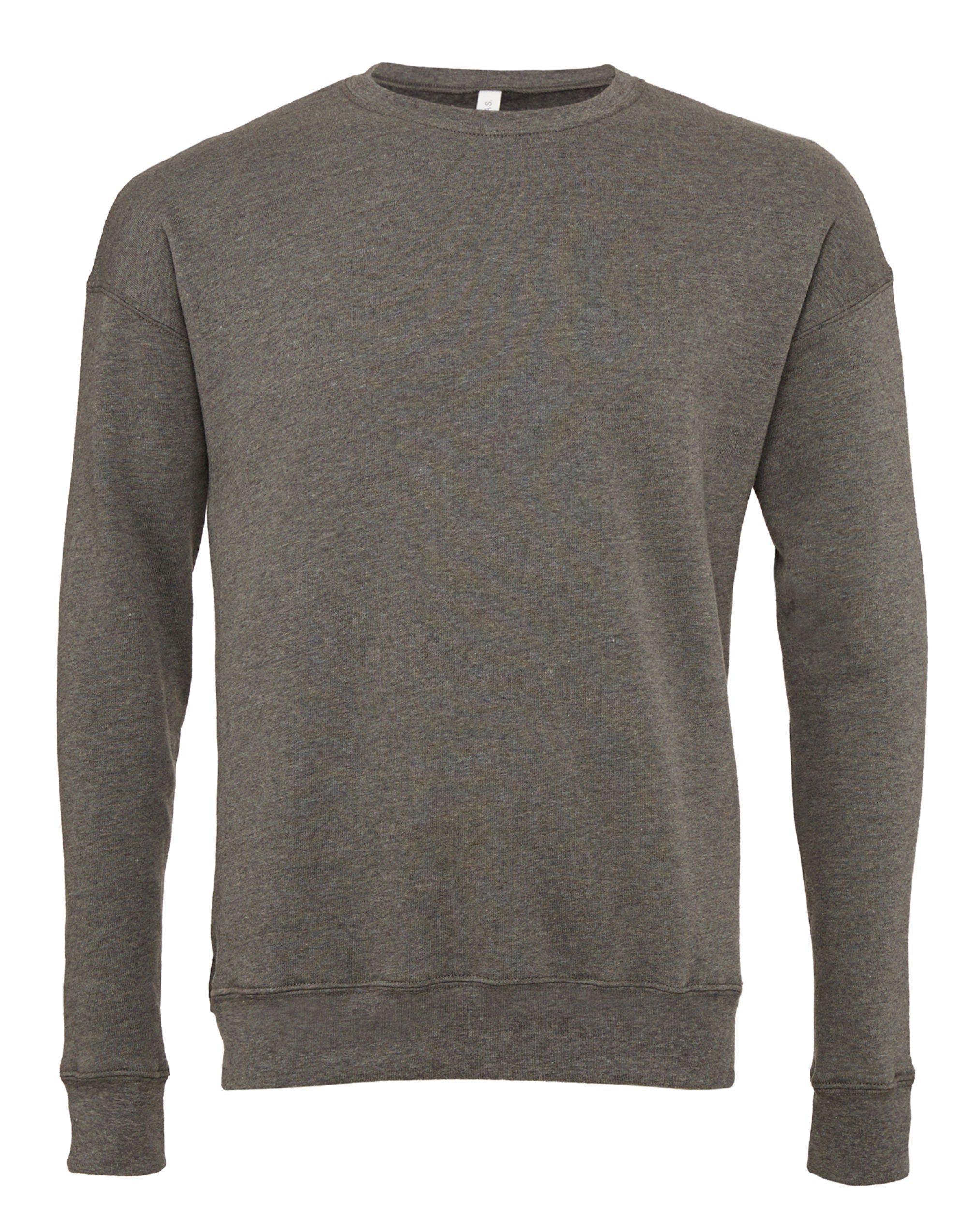 Bella Canvas Unisex Drop Shoulder Fleece Sweat ca3945 - Deep Heather - Customisable Outerwear