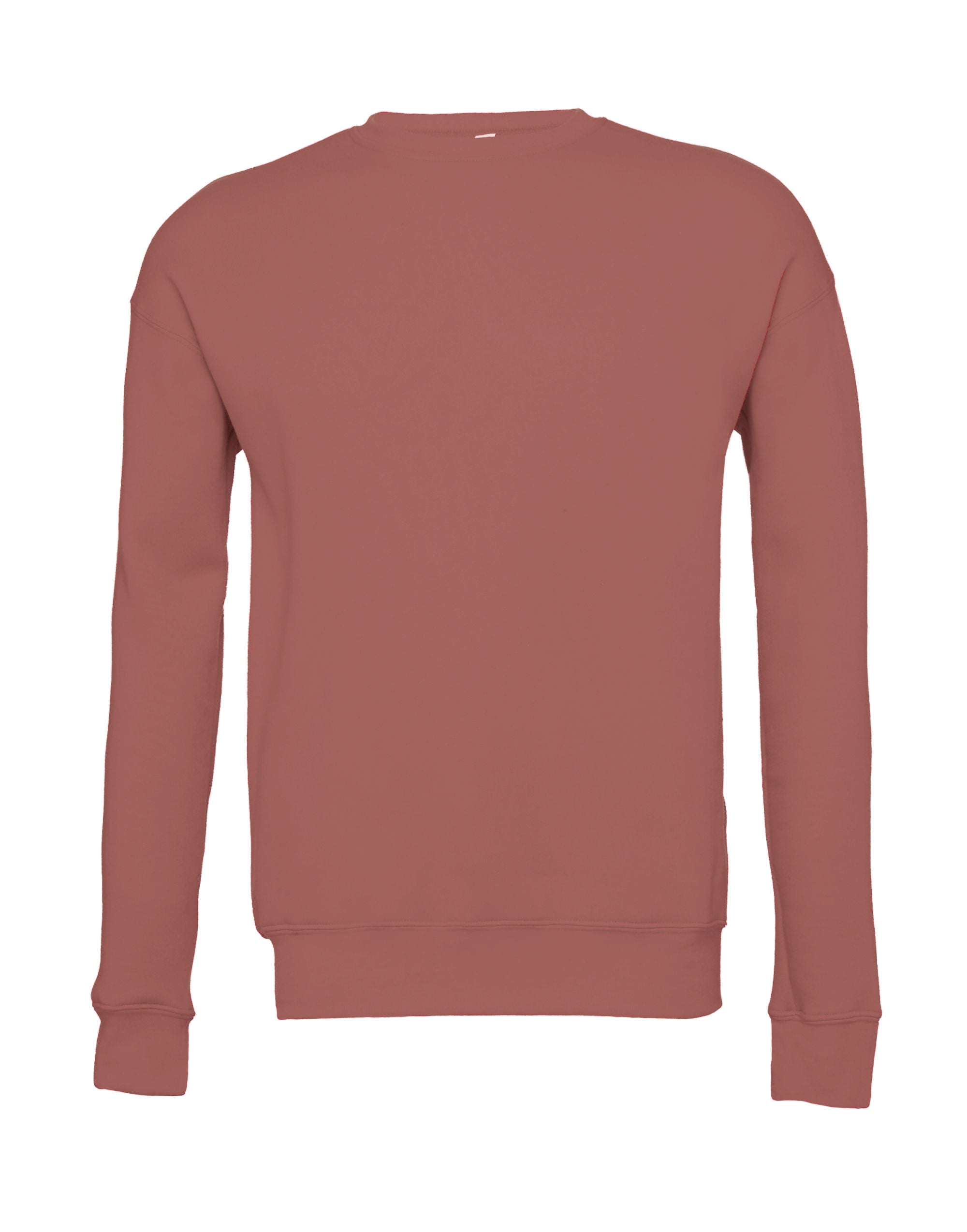 Bella Canvas Unisex Drop Shoulder Fleece Sweat ca3945 - Mauve - Customisable Outerwear