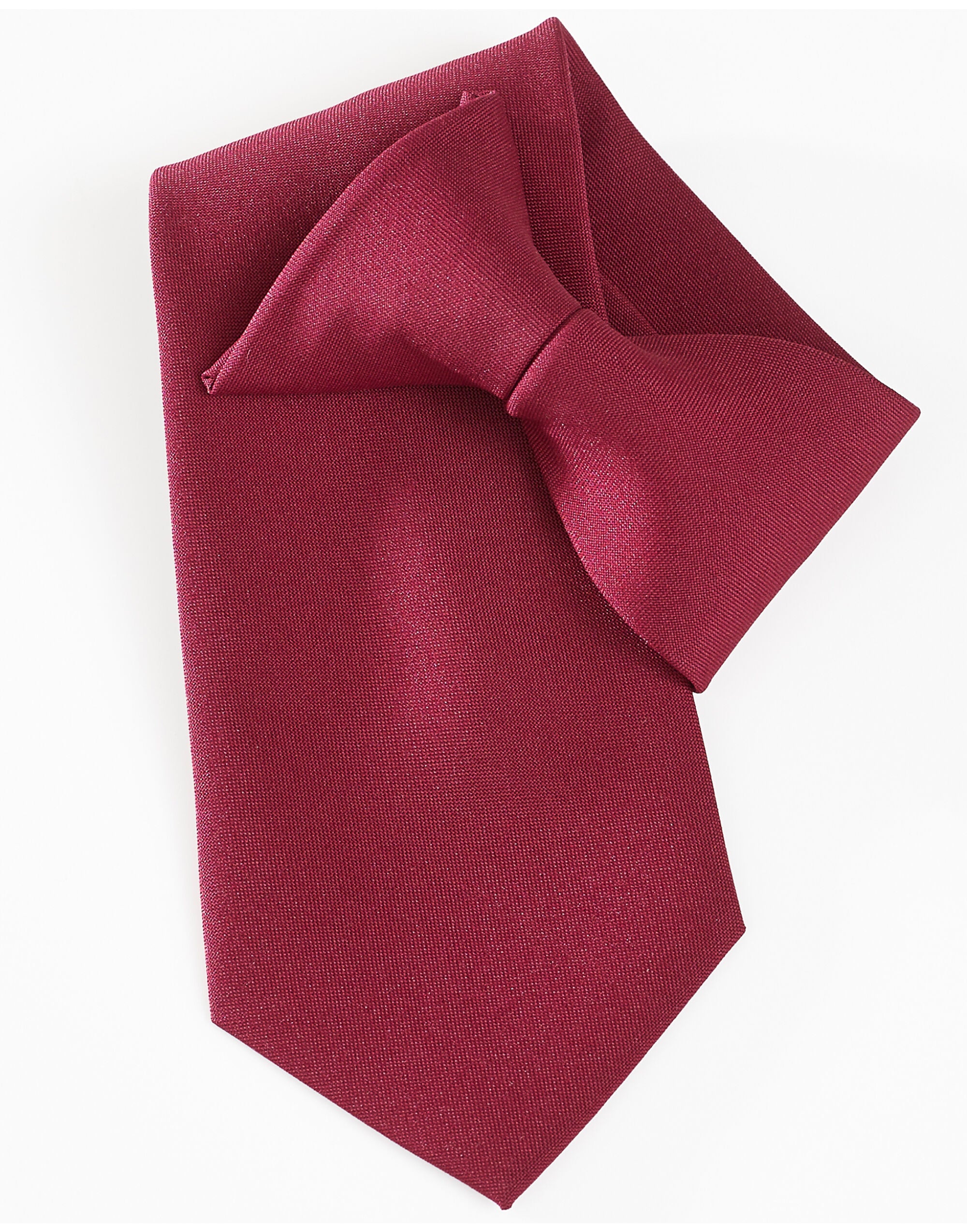 Yoko Clip On Tie CT01 - Burgundy O S - Customisable Tie
