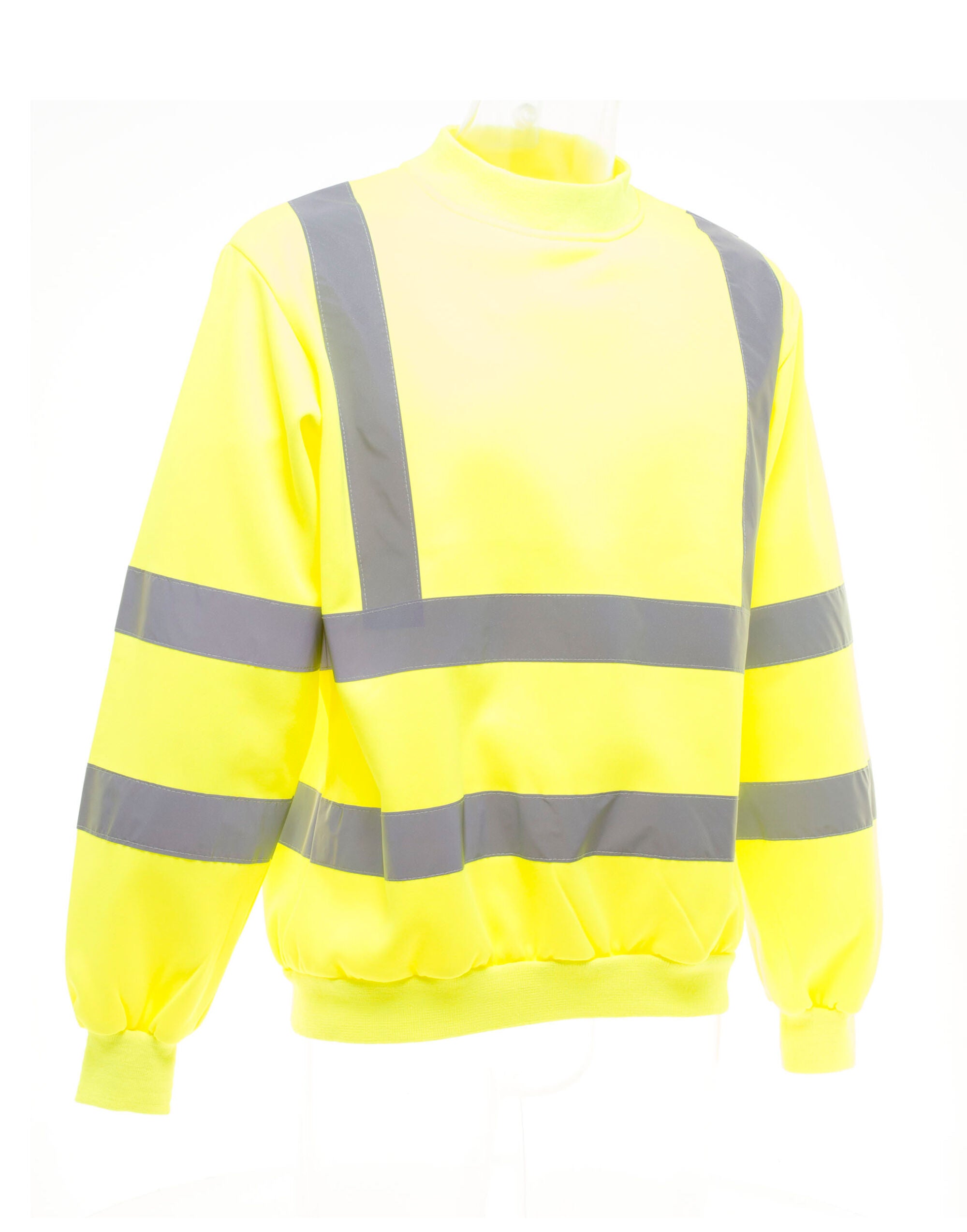 Yoko HV Heavyweight Sweatshirt hvj510 - Hi-Vis Yellow - Customisable Hi-Vis Sweatshirt