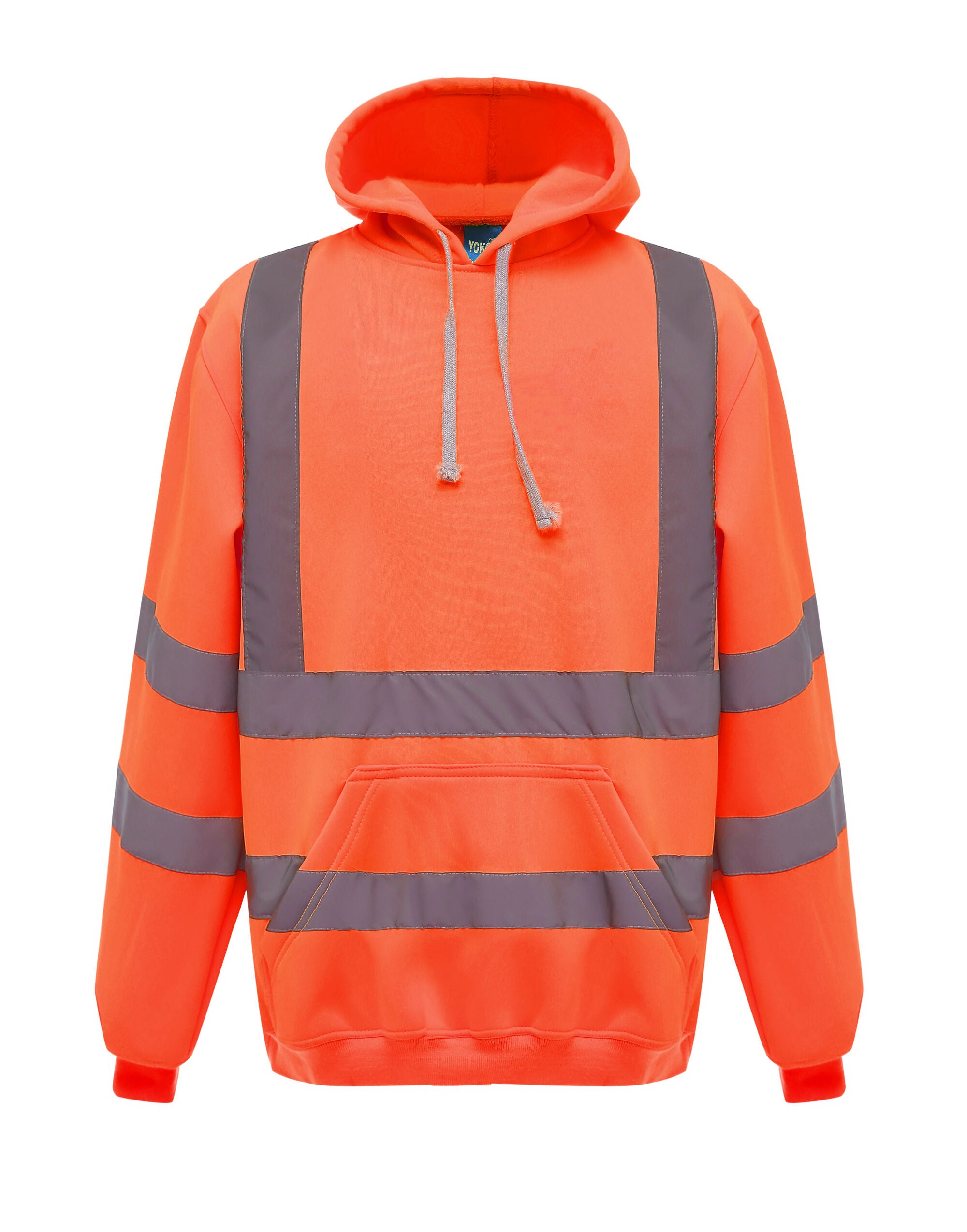 Yoko Hi VIs Hoodie hvk05 - Hi Vis Orange - Customisable Hoodies