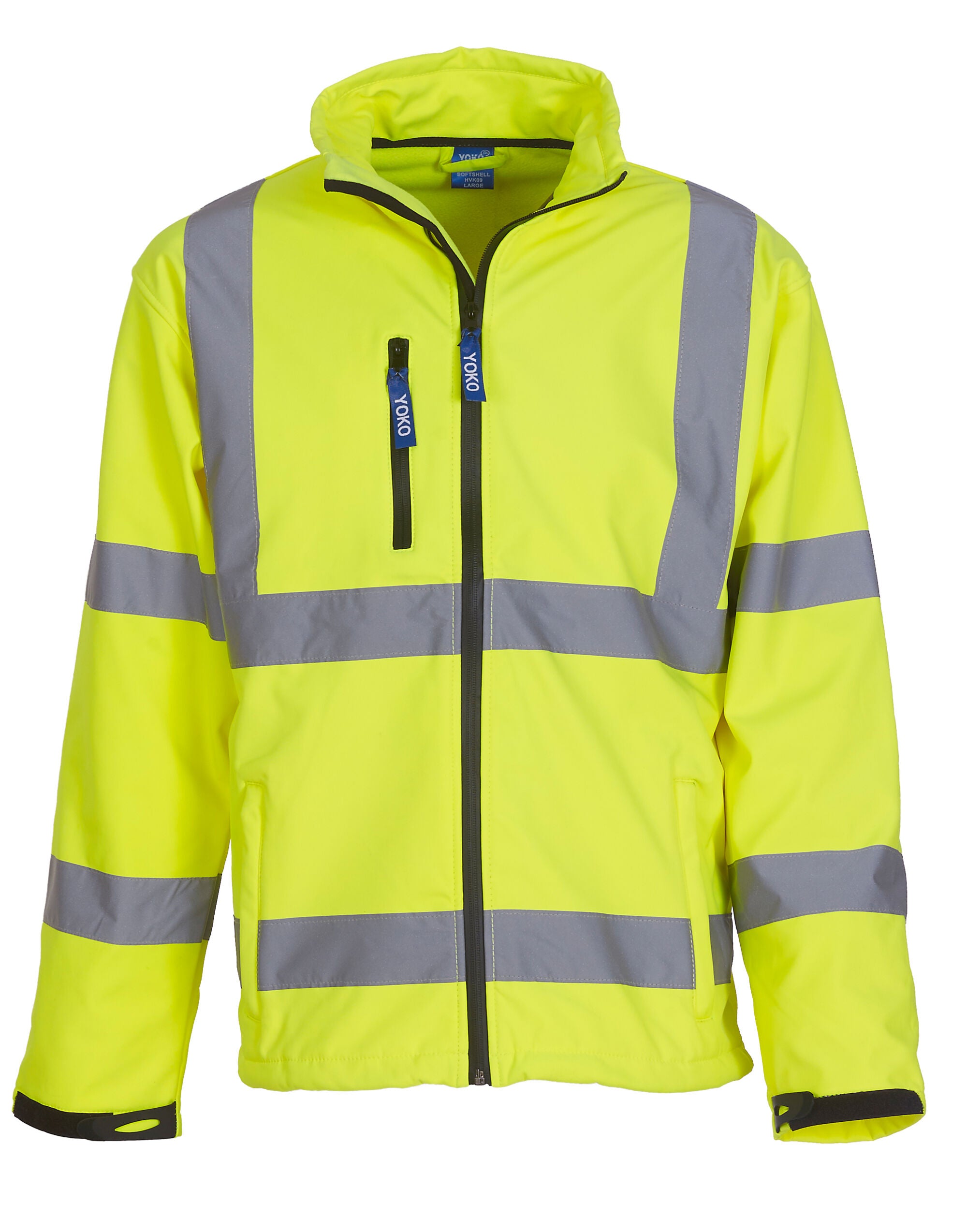 Yoko HV Softshell Jacket HVK09 - Hi-Vis Yellow - Customisable Softshell Jacket