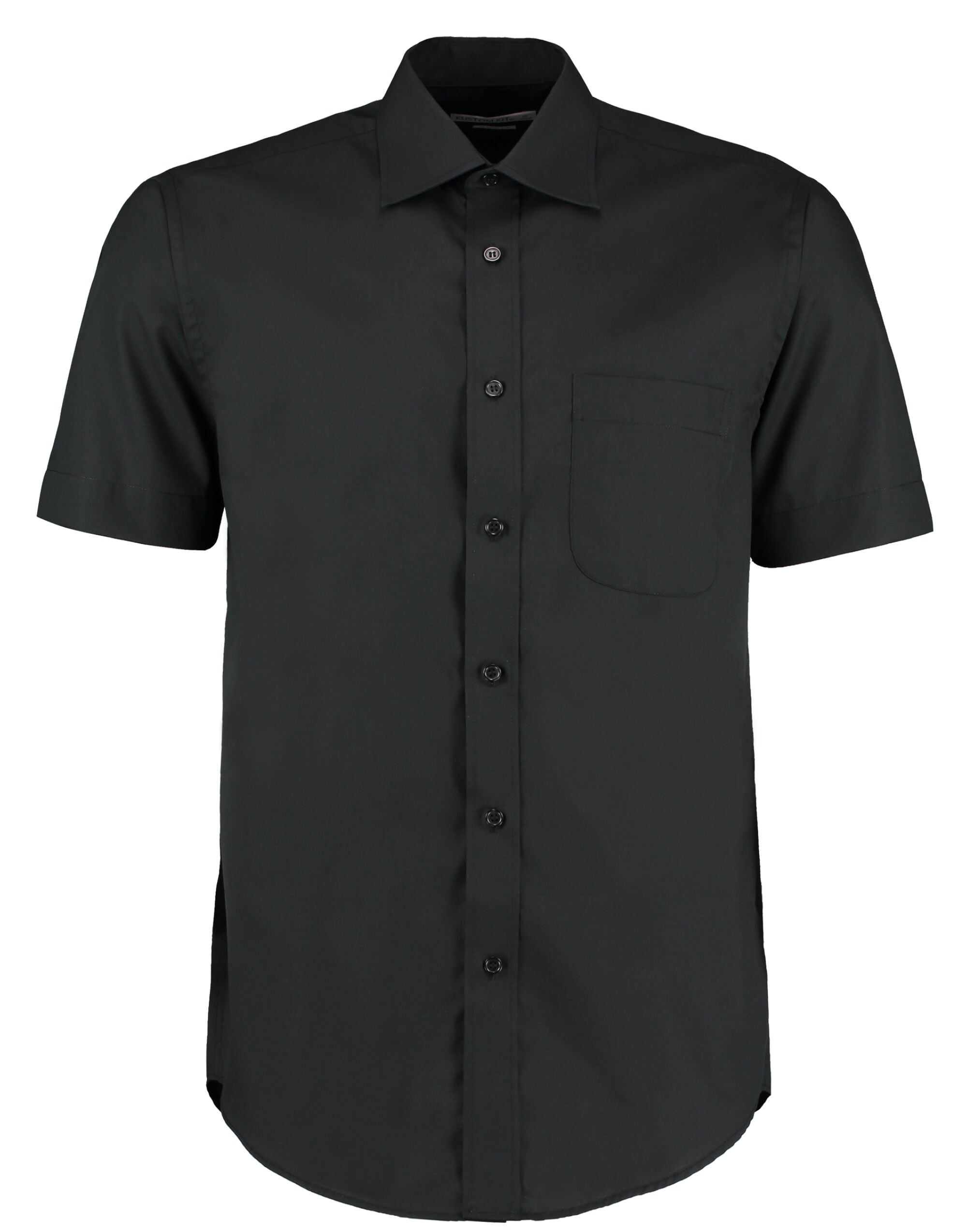 Kustom Kit Men SS Classic Business Shirt KK102 - Black - Customisable Corporate Wear