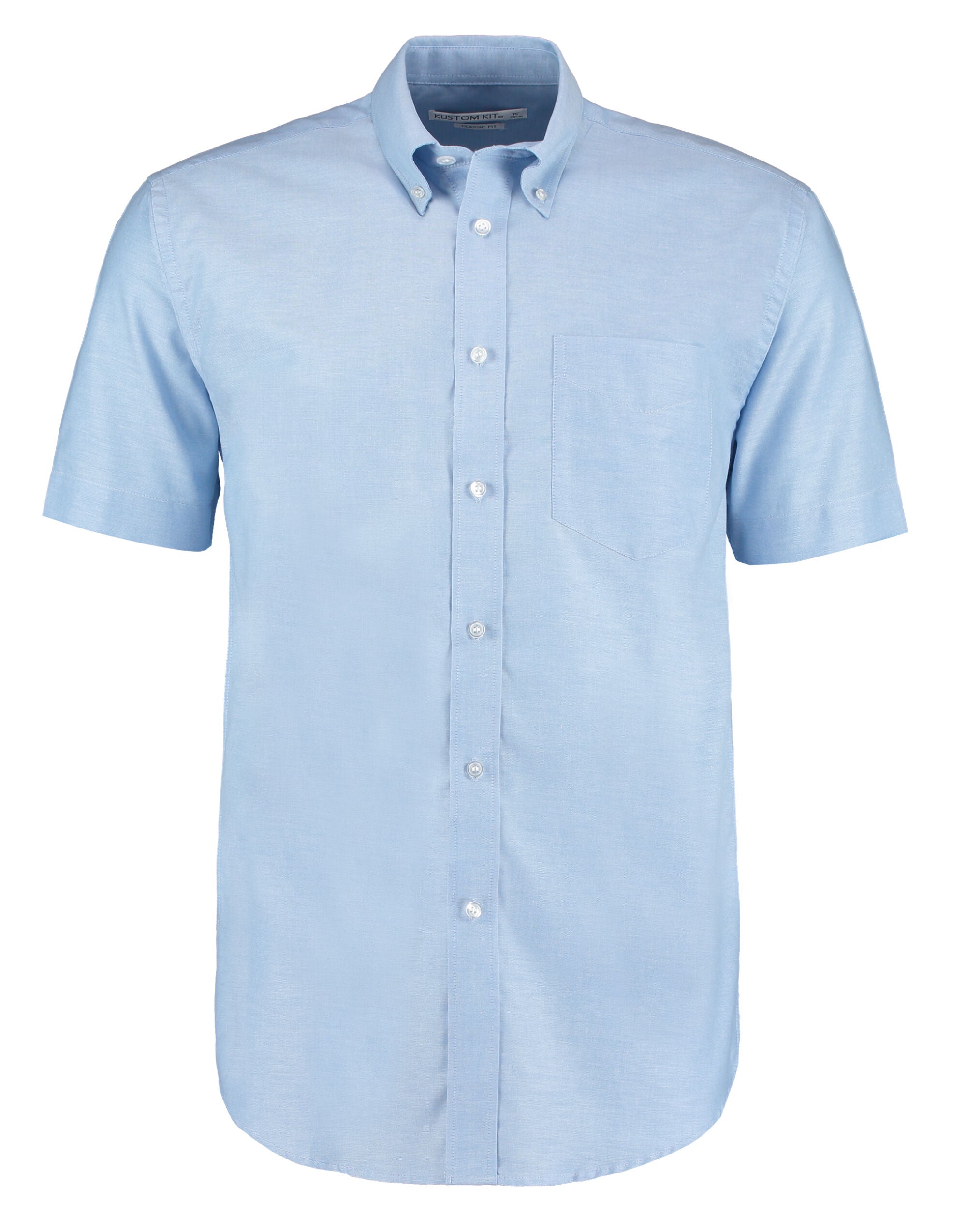 Classic Fit Short Sleeve Workwear Oxford Shirt KK350 - Light Blue - Customisable Corporate Wear