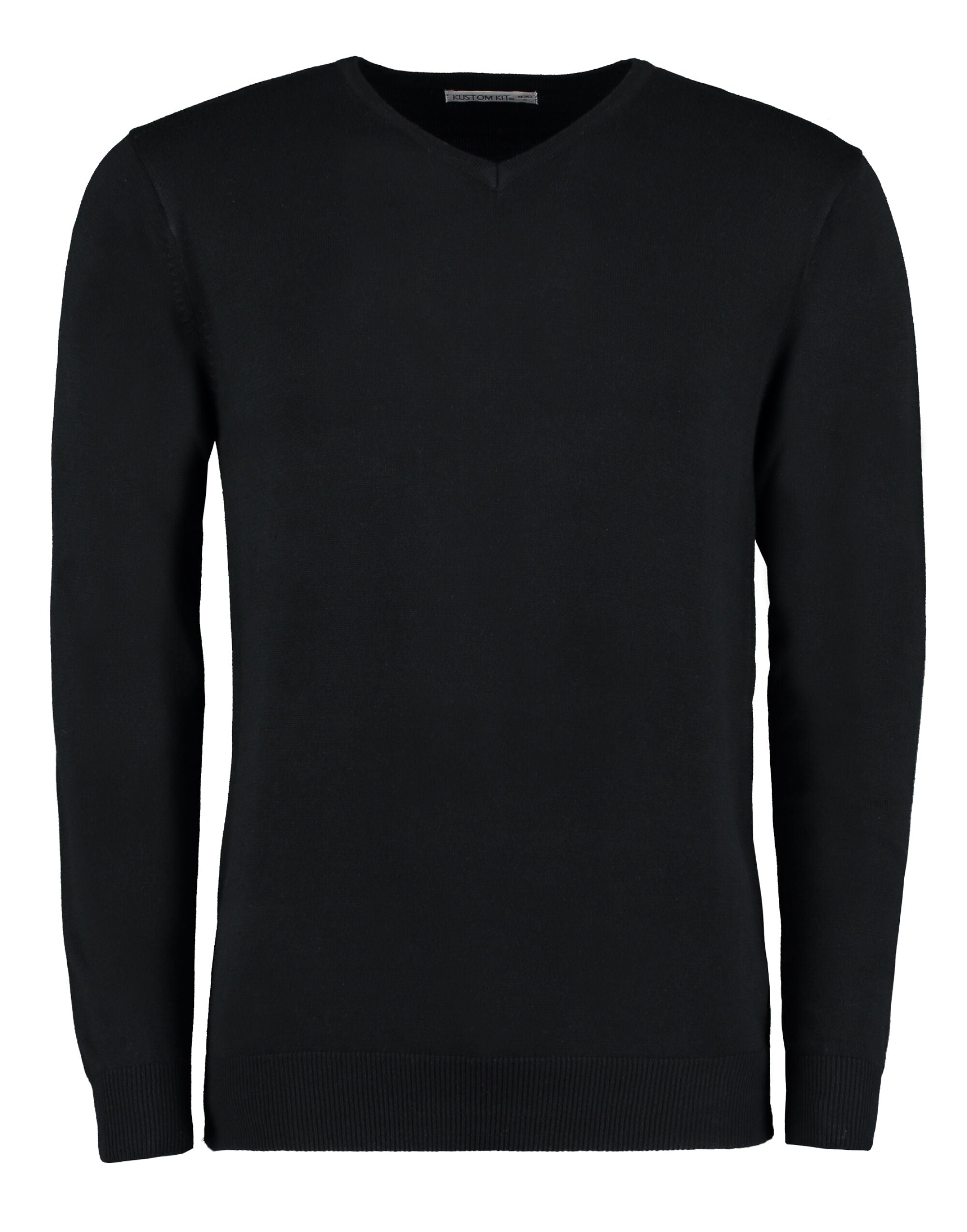 Kustom Kit Mens Arundel V Neck Sweater KK352 - Black - Customisable Corporate Wear