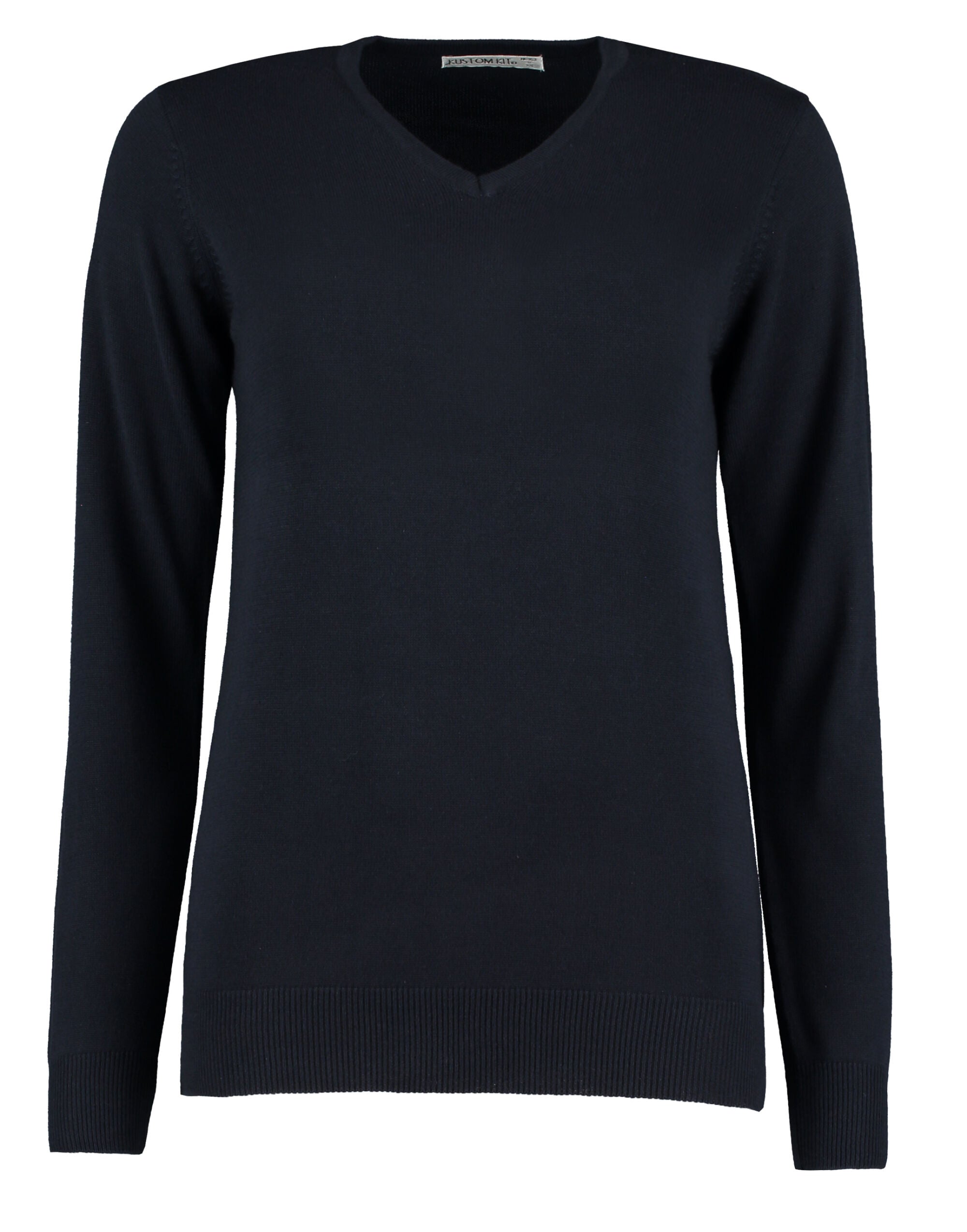 Kustom Kit Ladies Arundel V Neck Sweater KK353 - Navy - Customisable Corporate Wear