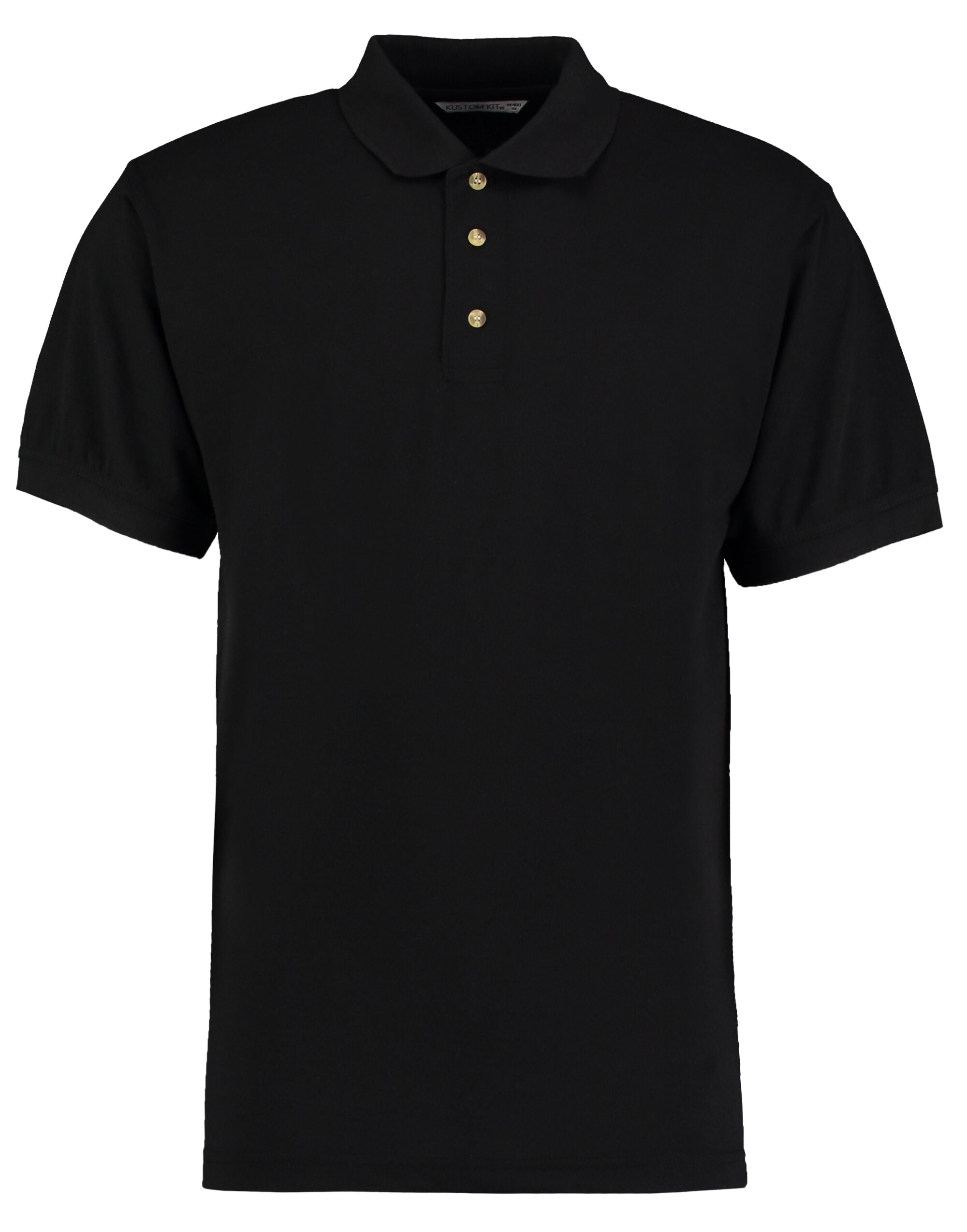 Kustom Kit Mens Workwear Superwash Polo KK400 - Black - Customisable Polos