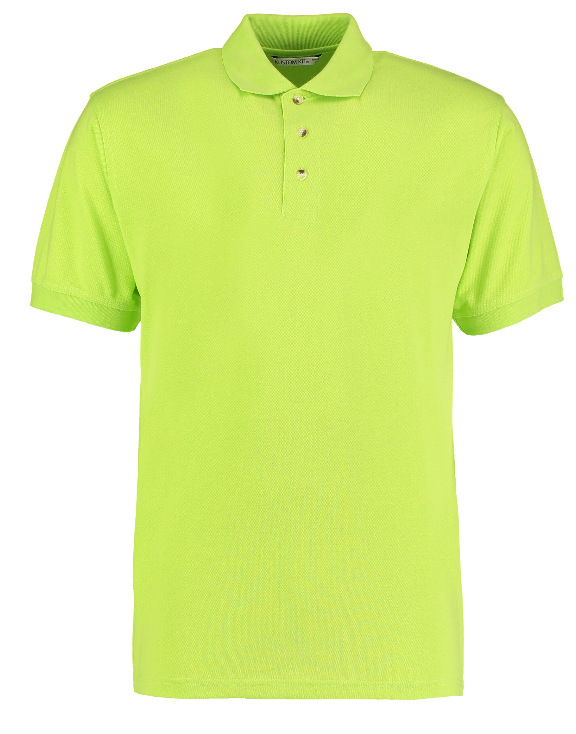 Kustom Kit Mens Workwear Superwash Polo KK400 - Lime - Customisable Polos