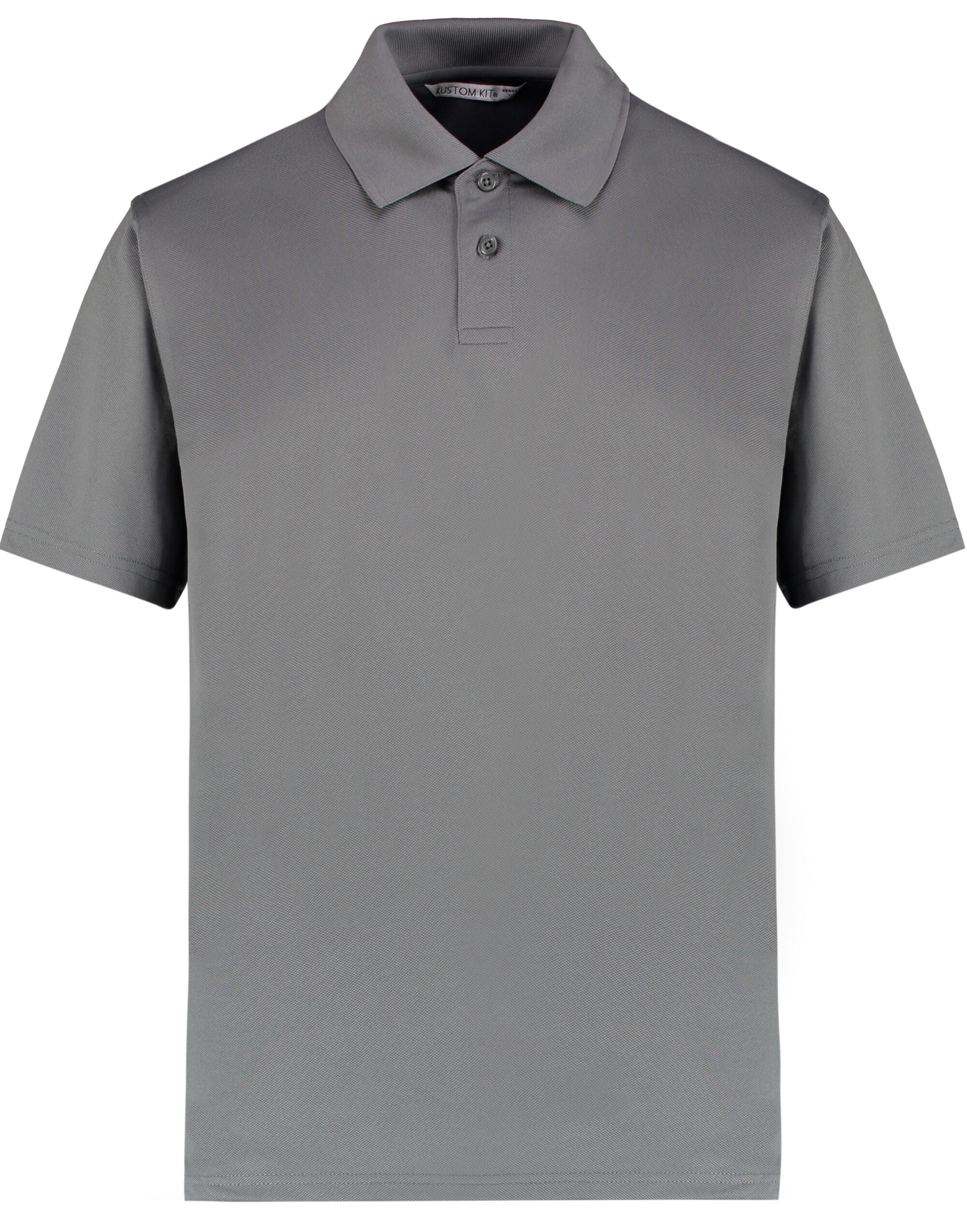 Kustom Kit Mens Cooltex Plus Pique Polo KK444 - Charcoal - Customisable Polos