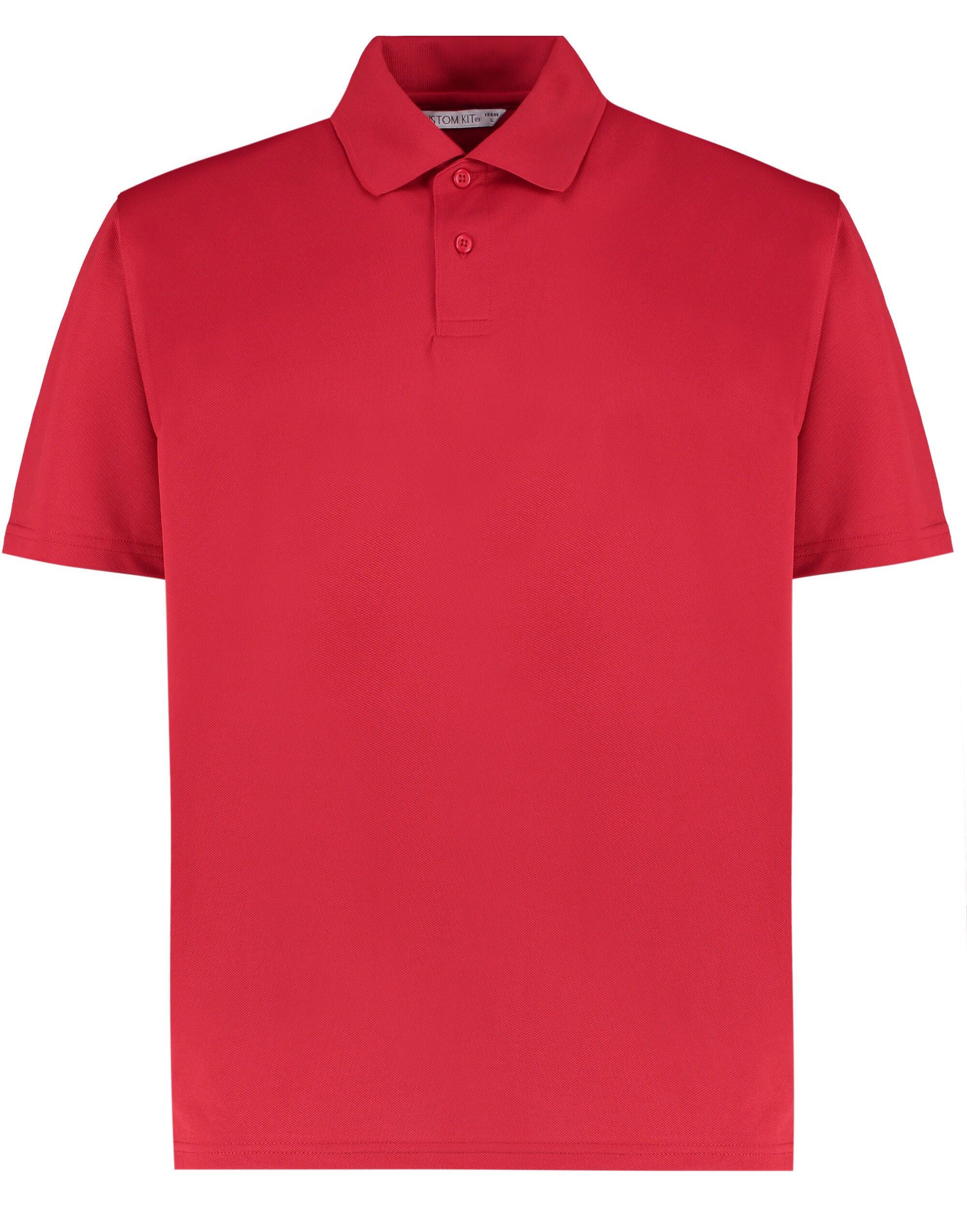 Kustom Kit Mens Cooltex Plus Pique Polo KK444 - Red - Customisable Polos