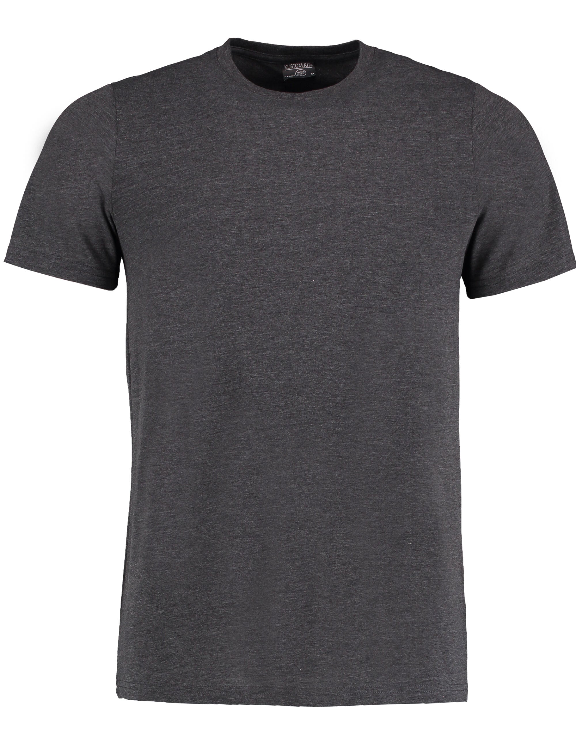 Kustom Kit Mens Fashion Superwash Tee KK504 - Dark Grey Marl - Customisable T-Shirts